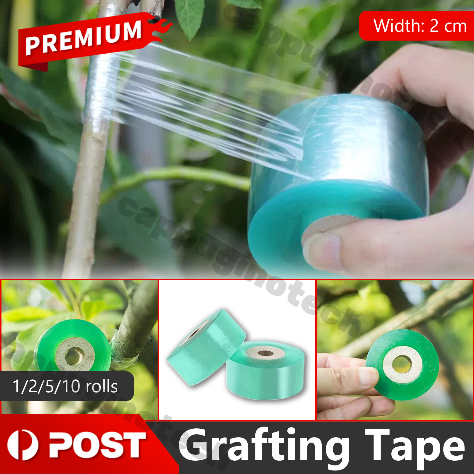 UP 10x Grafting Tape 100m Nursery Stretchable Fruit Tree Plant Parafilm Tool AUS
