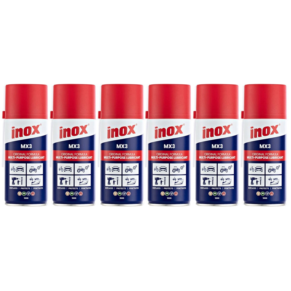 Inox 6 Pack MX3 Original Multi-Purpose Lubricant Aerosol Spray 100g N/A Other
