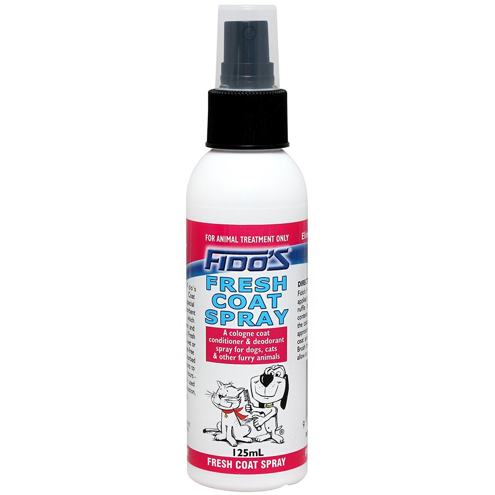 Fidos Fresh Coat Spray Conditioner Deodorant for Dogs Cats 125ml N/A Other Pet