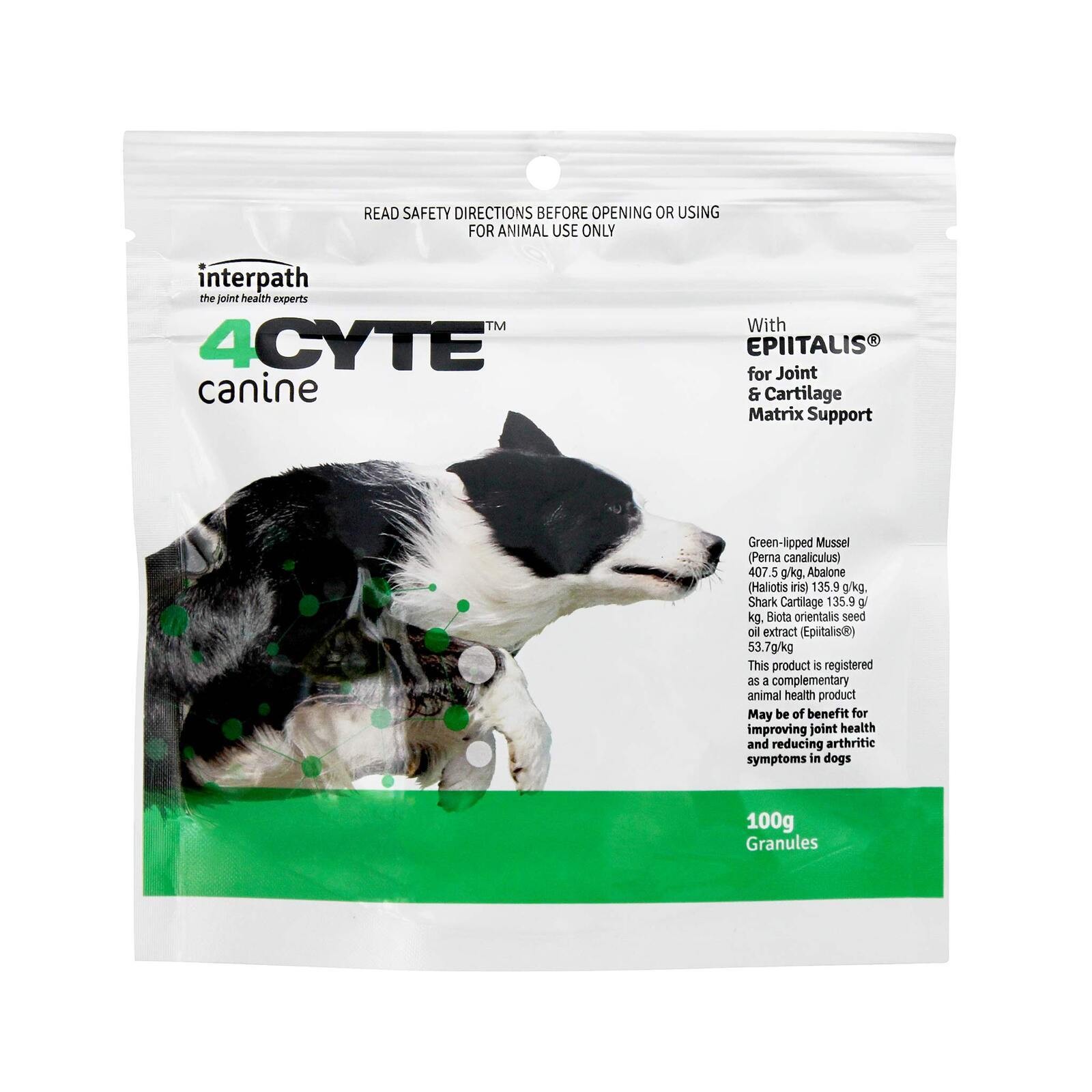 4cyte Canine Granules Dog Joint Supplement 100g Powder Multi-Coloured Other