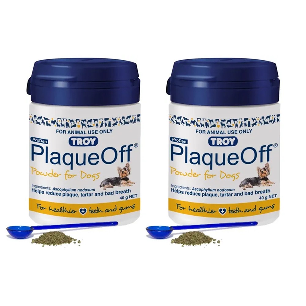 Troy 2 Plaque Off for Pet Dogs Tartar Bad Breath 40g Two Pack N/A Other Supplies