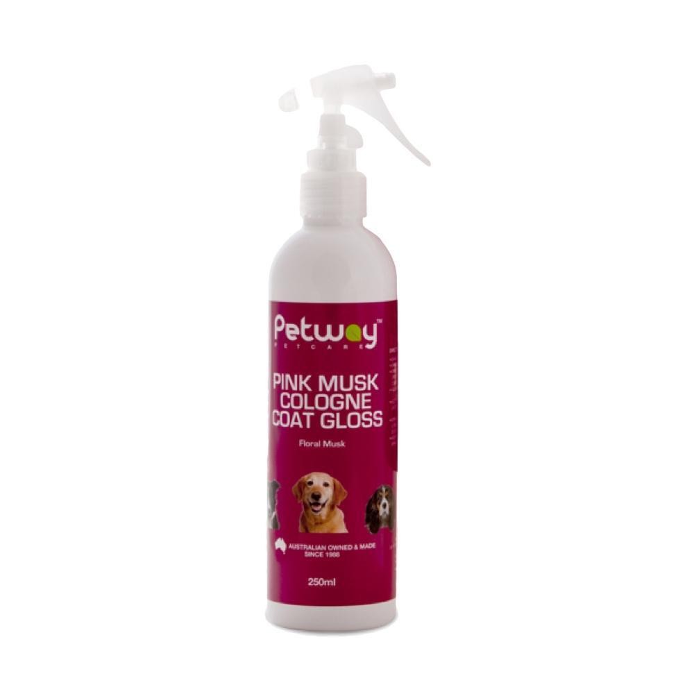 Petway Petcare Pink Musk Cologne Coat Gloss Dog Spray 250ml N/A Other Supplies