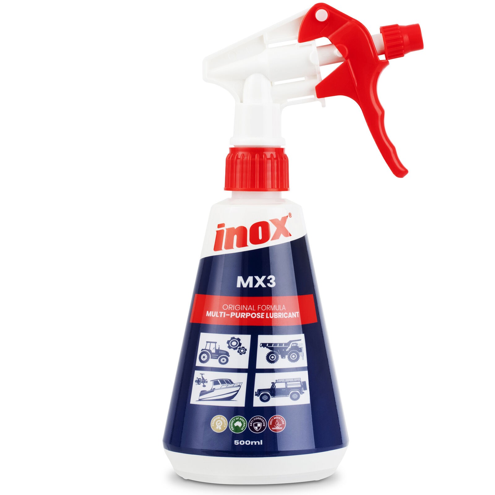 Inox MX3 Applicator Trigger Nozzle Spray Bottle 500ml N/A Maintenance