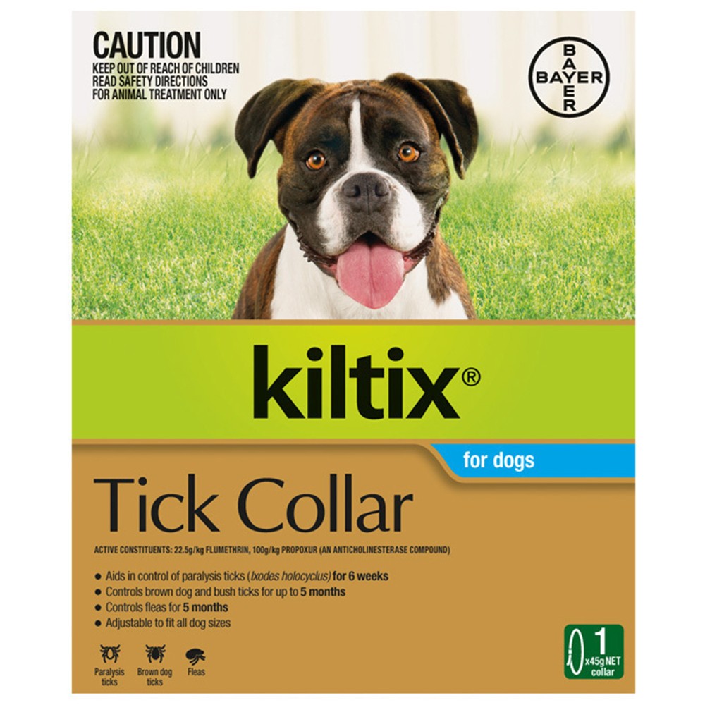 Kiltix Bayer 5 Months Tick Flea Collar Control Aid Treatment for Dogs Remedies