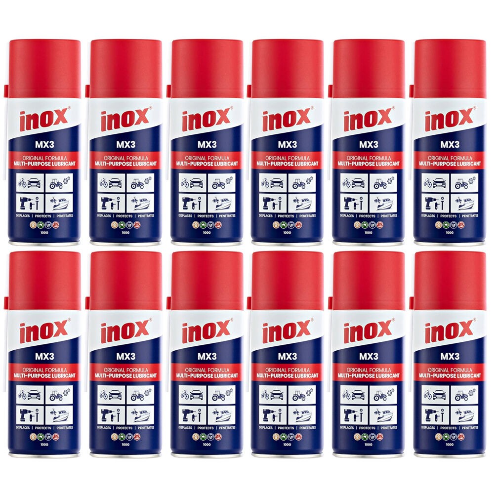 Inox 12 Pack MX3 Original Multi-Purpose Lubricant Aerosol Spray 100g N/A Other