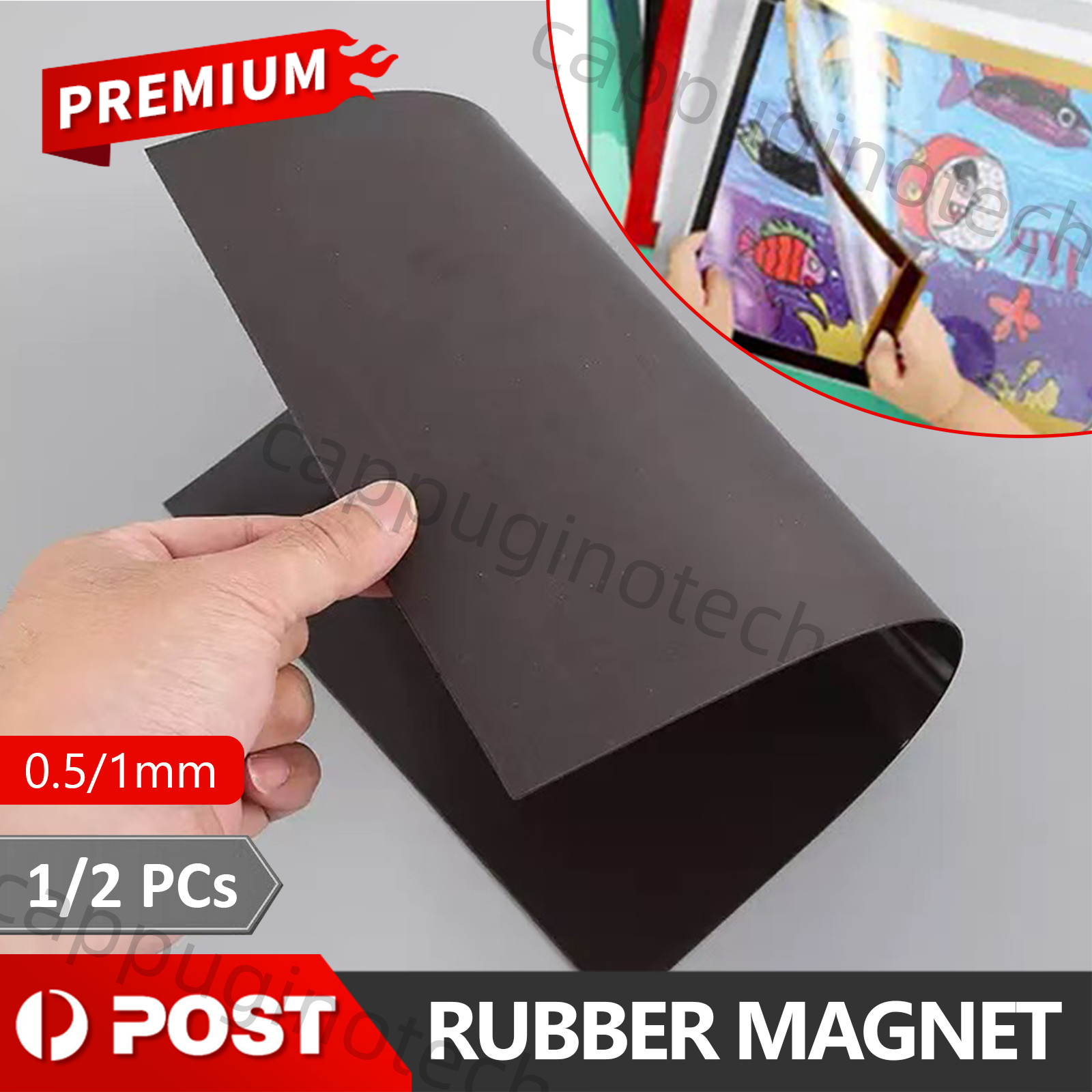 2pcs A4 Magnetic Magnet Sheets Self Adhesive Backed Thickness Crafts Material