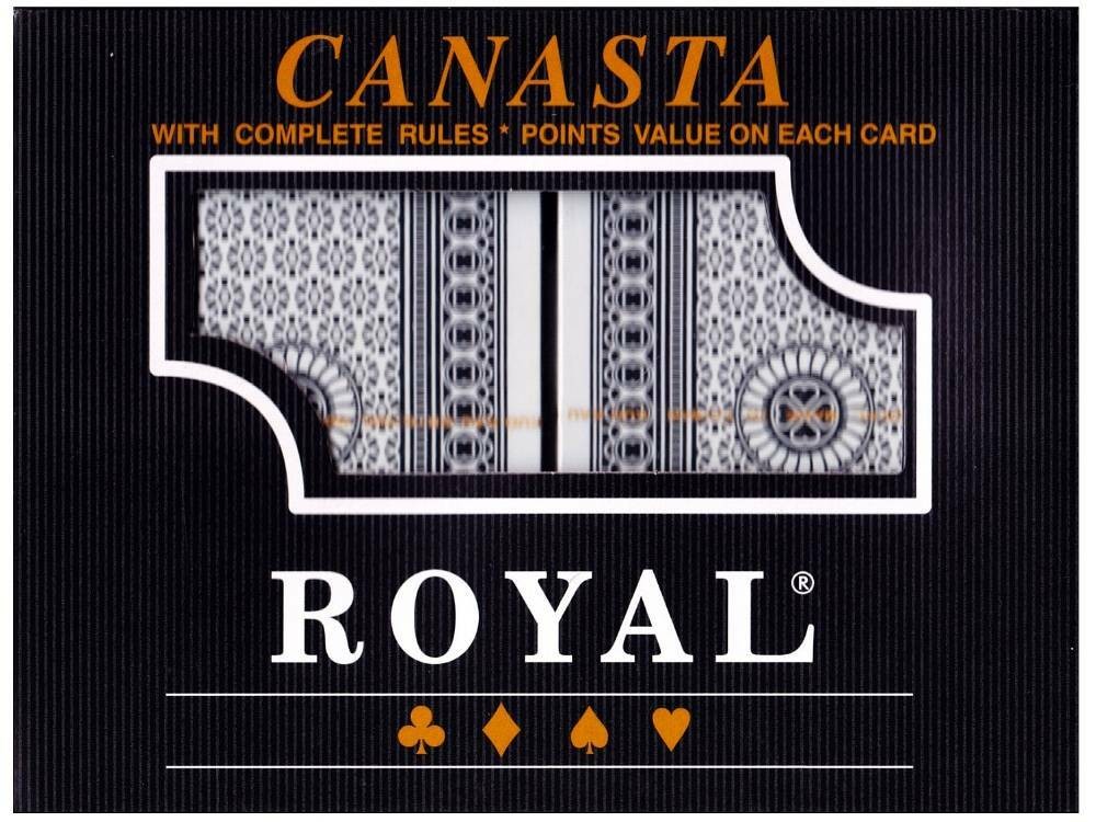 Canasta Royal Plastic Washable Playing Cards Board Game N/A Games-Contemporary