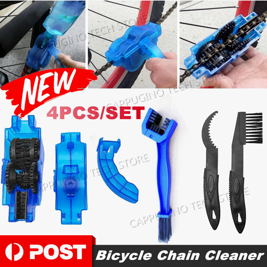 Bicycle Chain Cleaner Bike Wash Tool Cycling Scrubber Cleaning Brushes Wheel