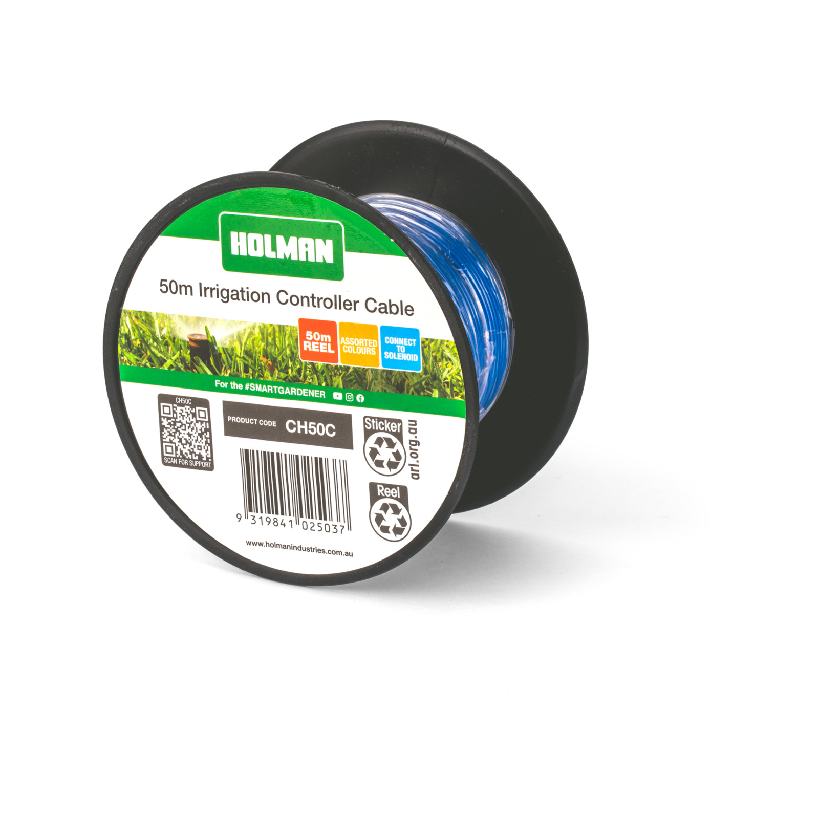 Holman 50m Assorted Colours Irrigation Wire Cable Car Wiring Adapter
