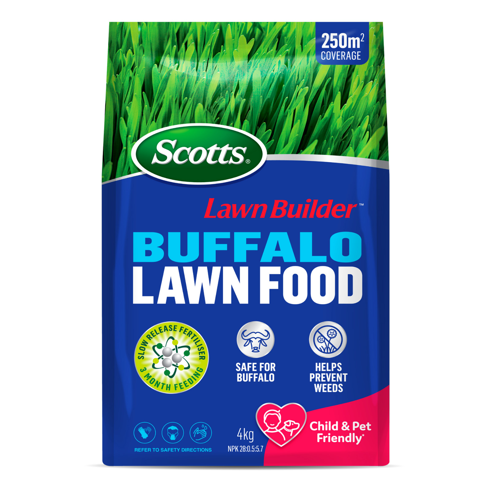 Scotts Lawn Builder 4kg Buffalo Lawn Food - 4kg