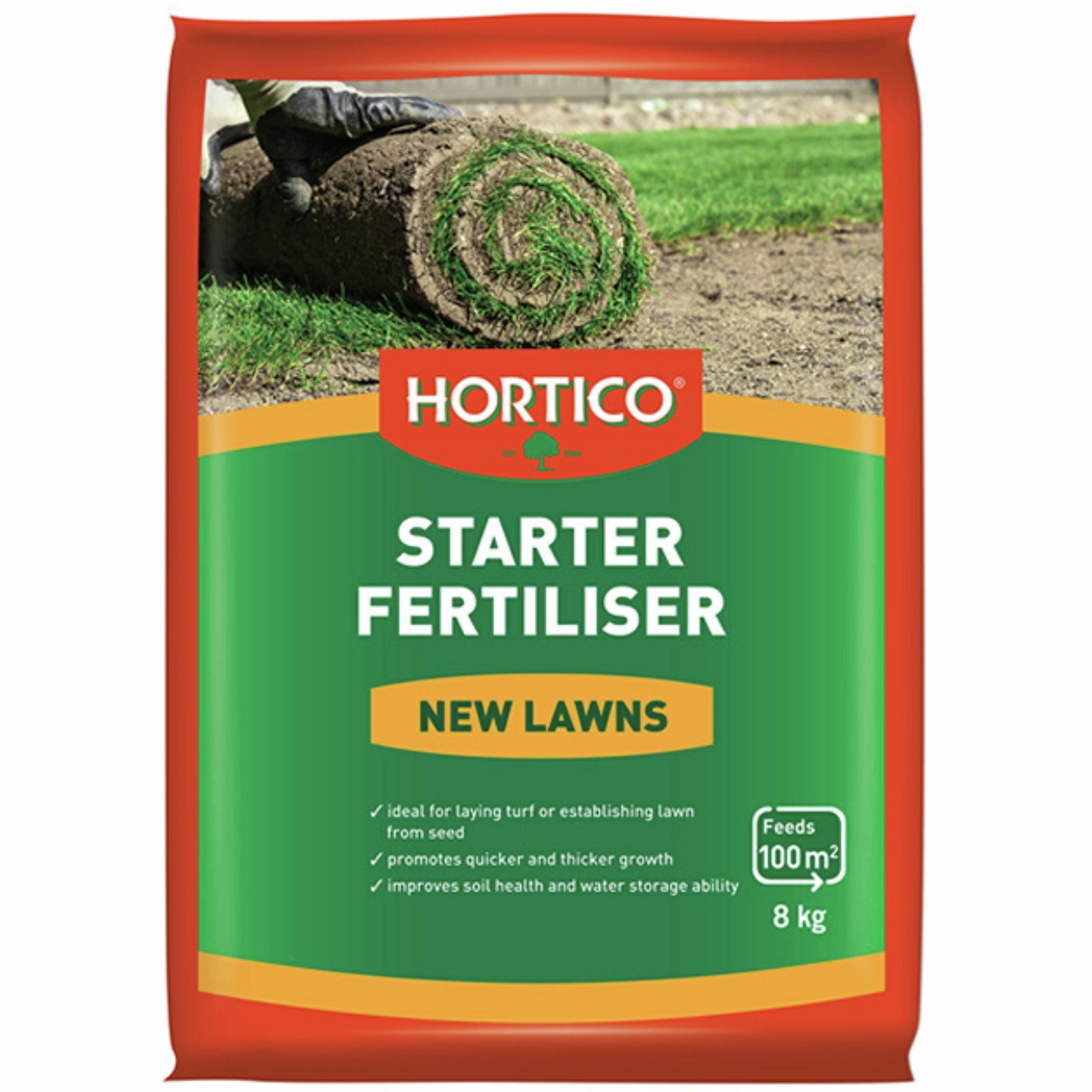 Hortico 8kg New Lawns Starter Fertiliser