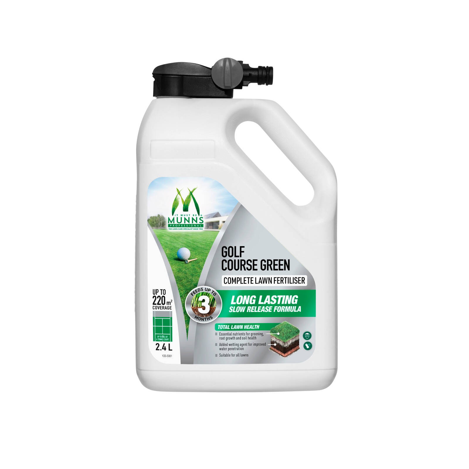 Munns Professional 2.4L Golf Course Green Lawn Fertiliser Hose-On Auto Part