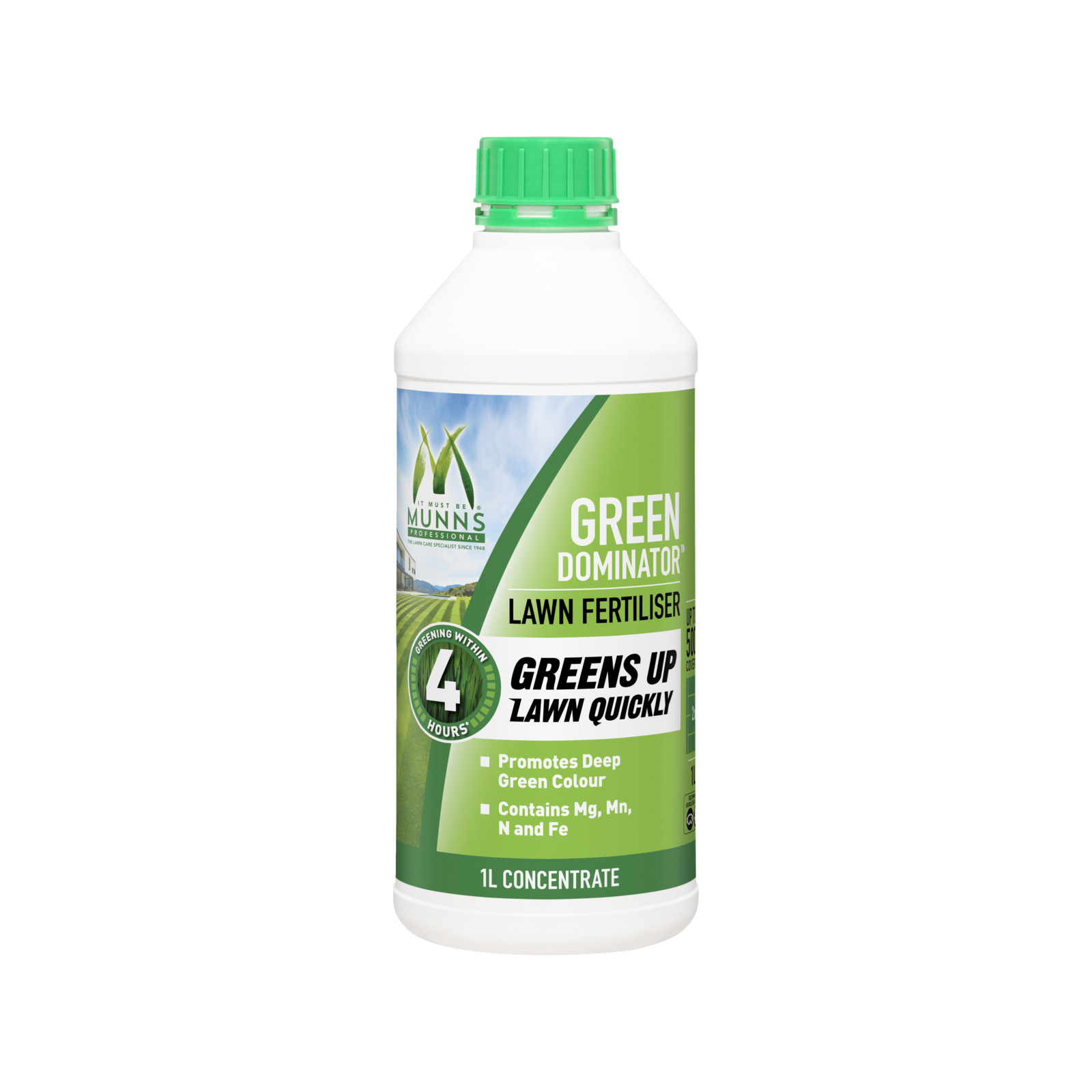 Munns Professional 1L Green Dominator Lawn Fertiliser Concentrate