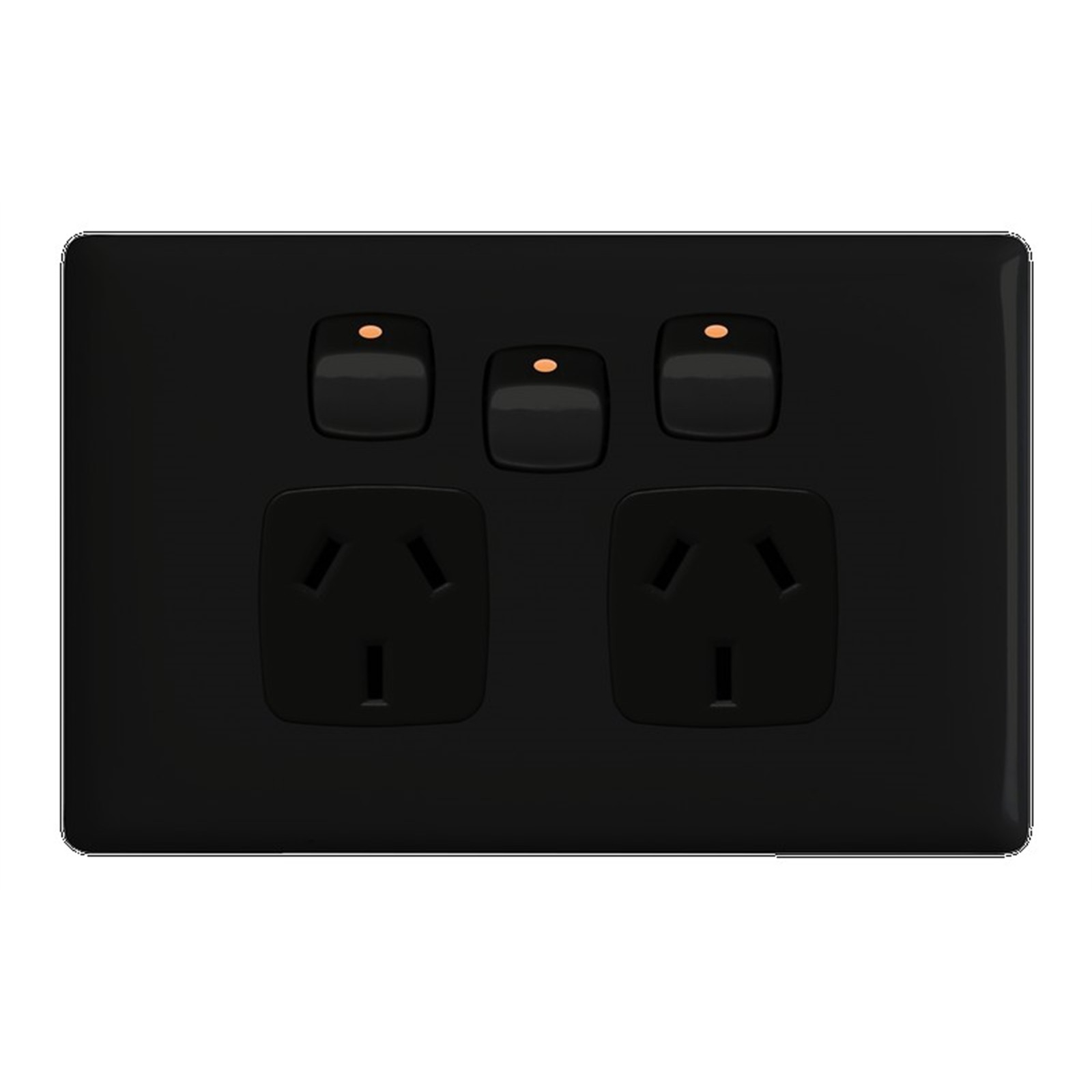 HPM LINEA Horizontal Double Powerpoint With Extra Switch