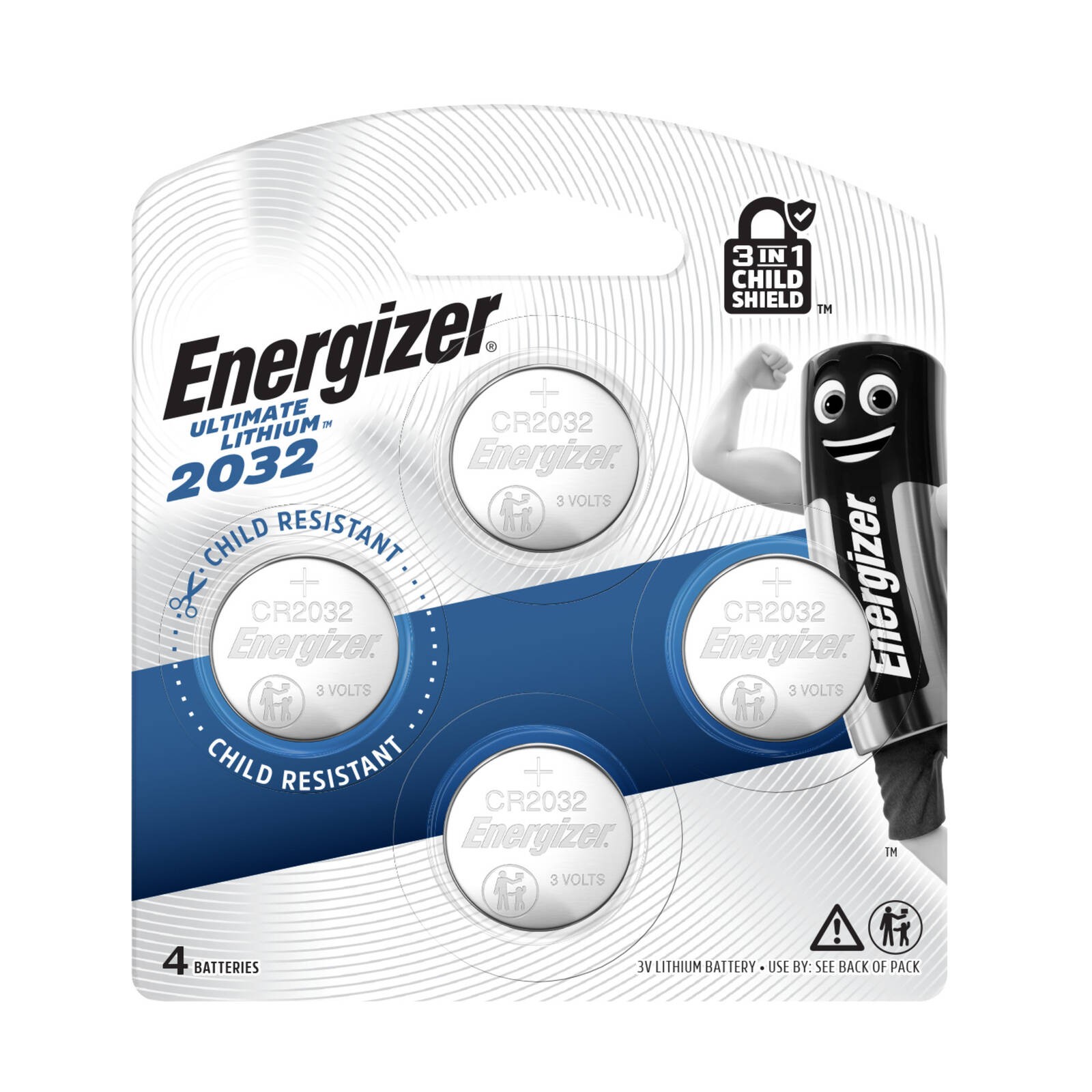 Energizer 2032 Ultimate Lithium Coin Battery - 4 pieces
