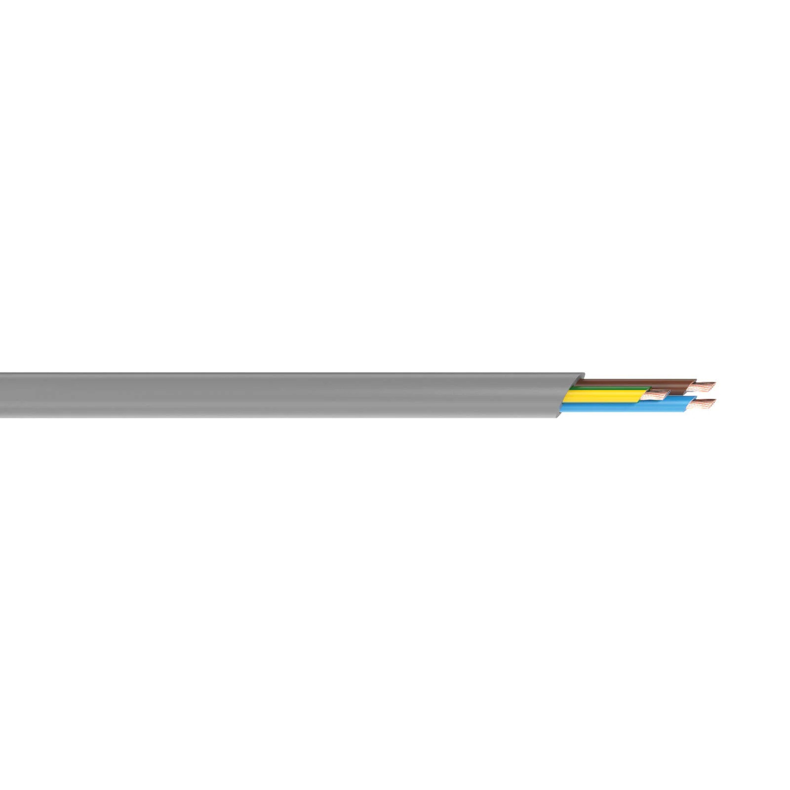 DETA 5m 0.75mm² Grey 3-Core Cable Car Wiring Adapter