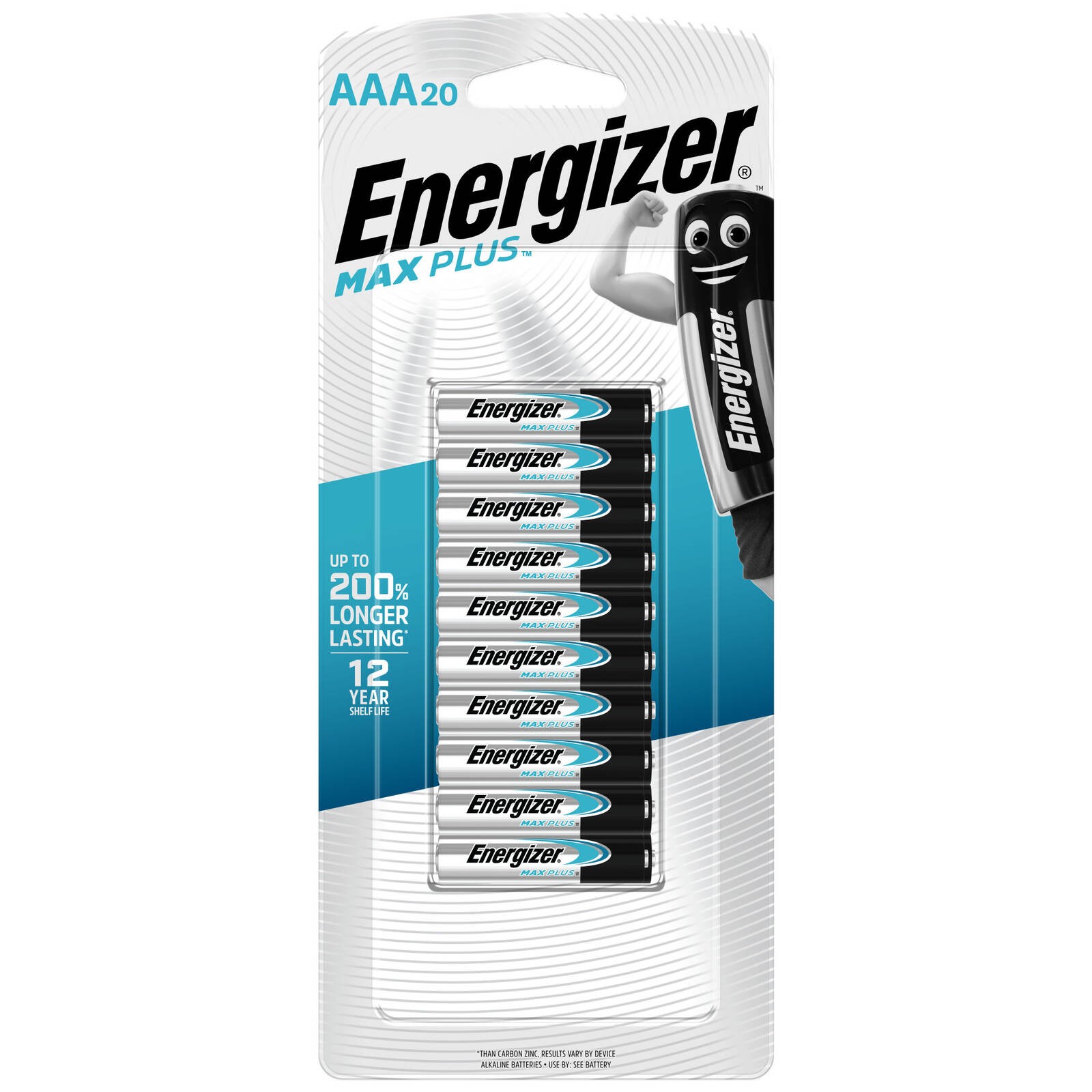 Energizer Max Plus AAA Batteries Alkaline - 20 pieces