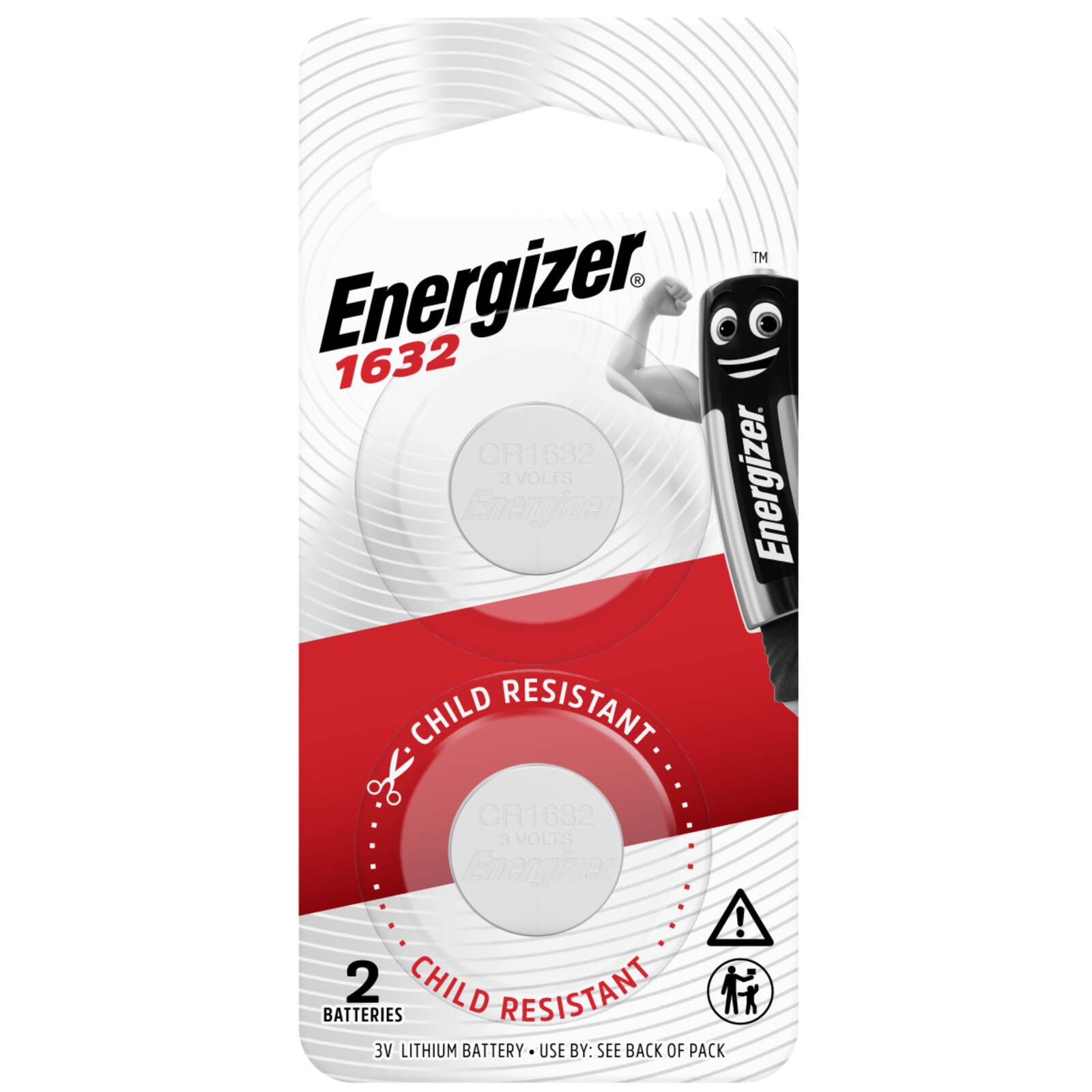 Energizer 1632 Lithium Coin Battery - 2 pieces