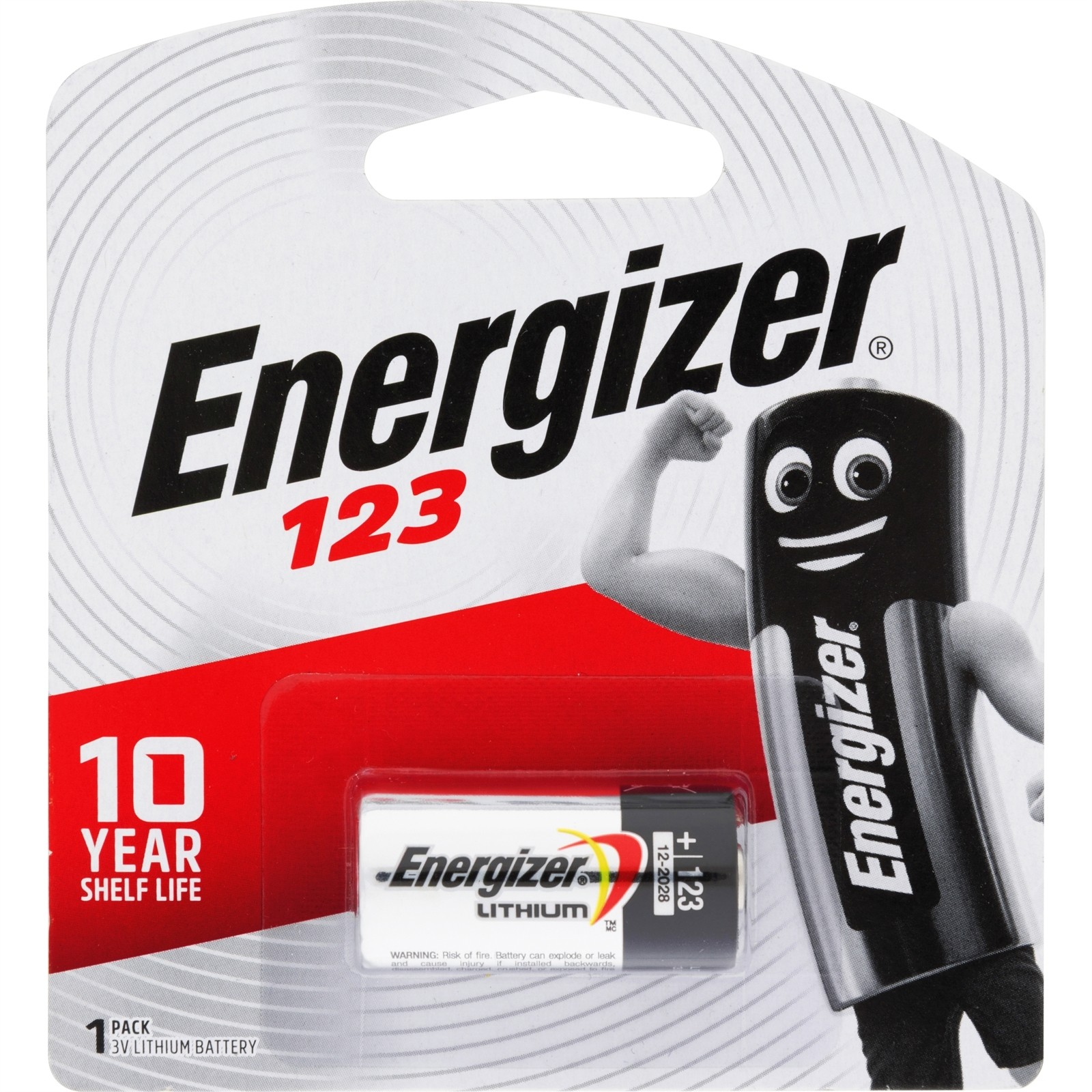 Energizer 123 3V CR123 Battery - 1 piece