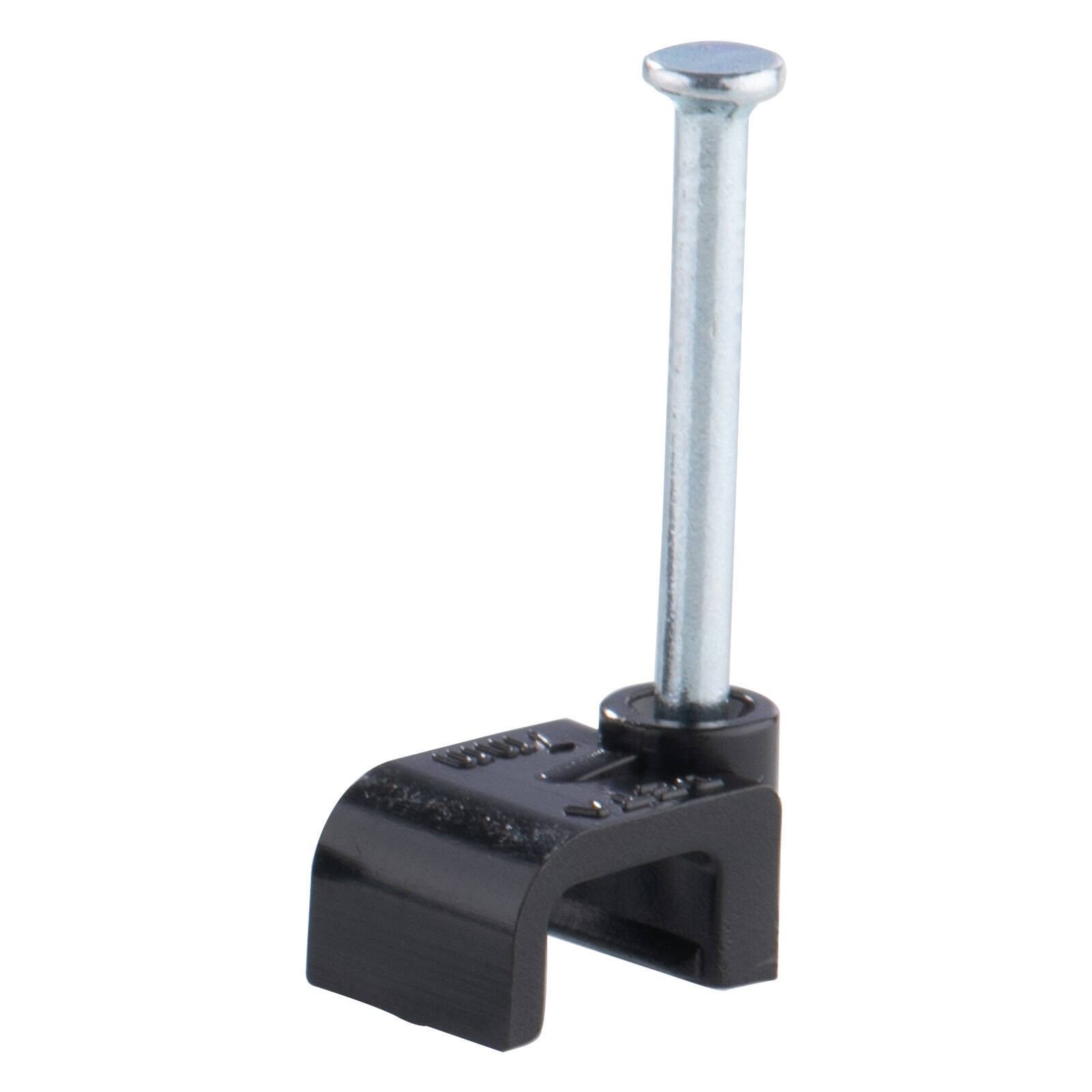 DETA 7mm Black Flat Cable Clips - Black 4 pcs