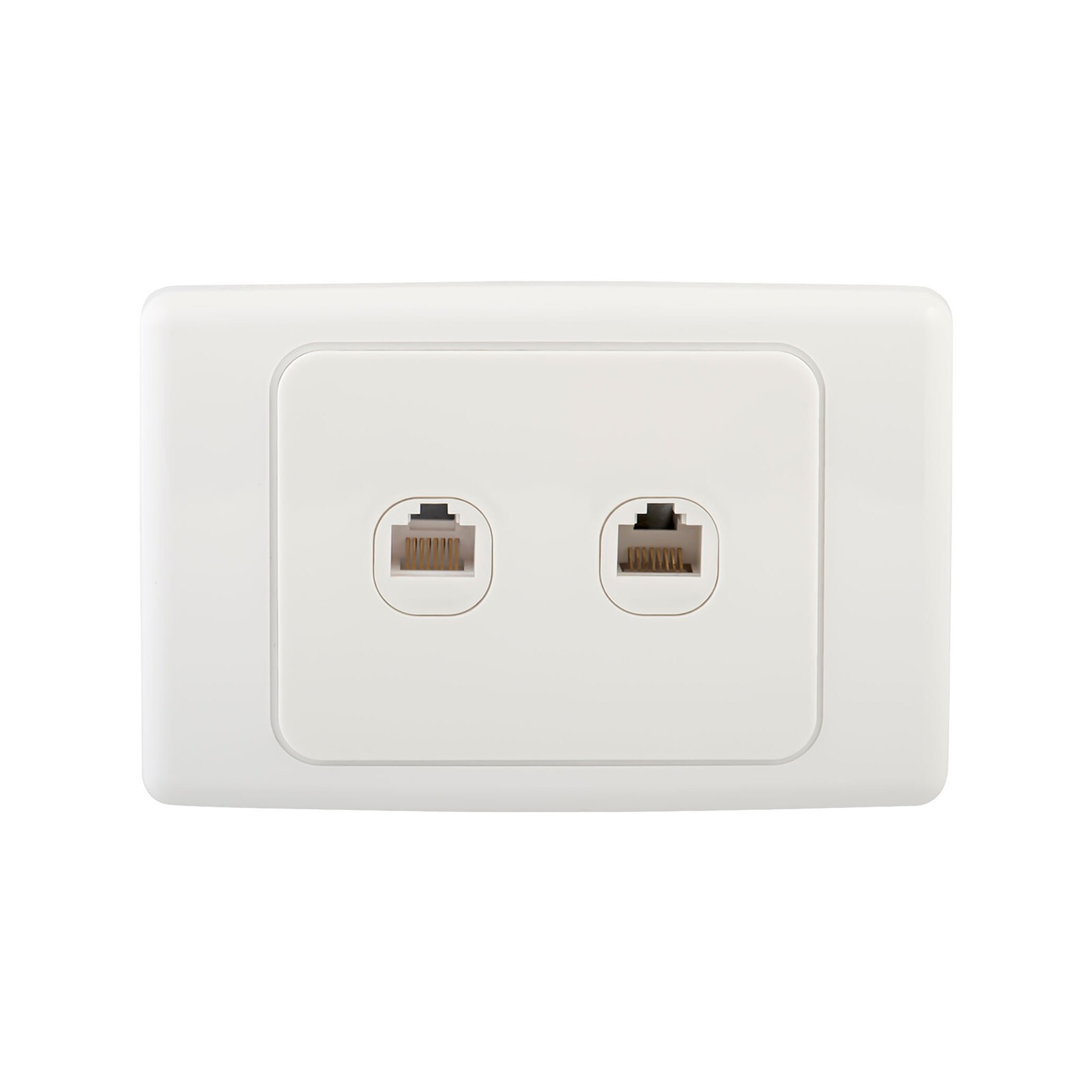 DETA Cat 6 Double Ethernet RJ45 Outlet
