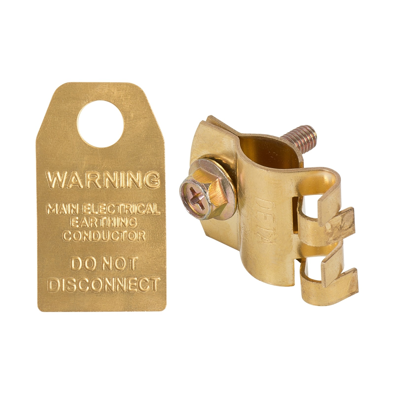 DETA Earth Clamp And Warning Tag 2 pcs