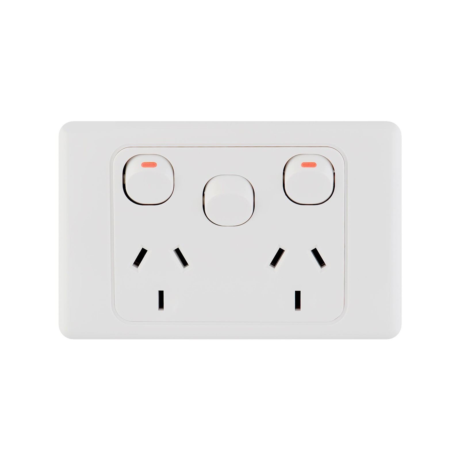 DETA Double Power Point with Extra Switch