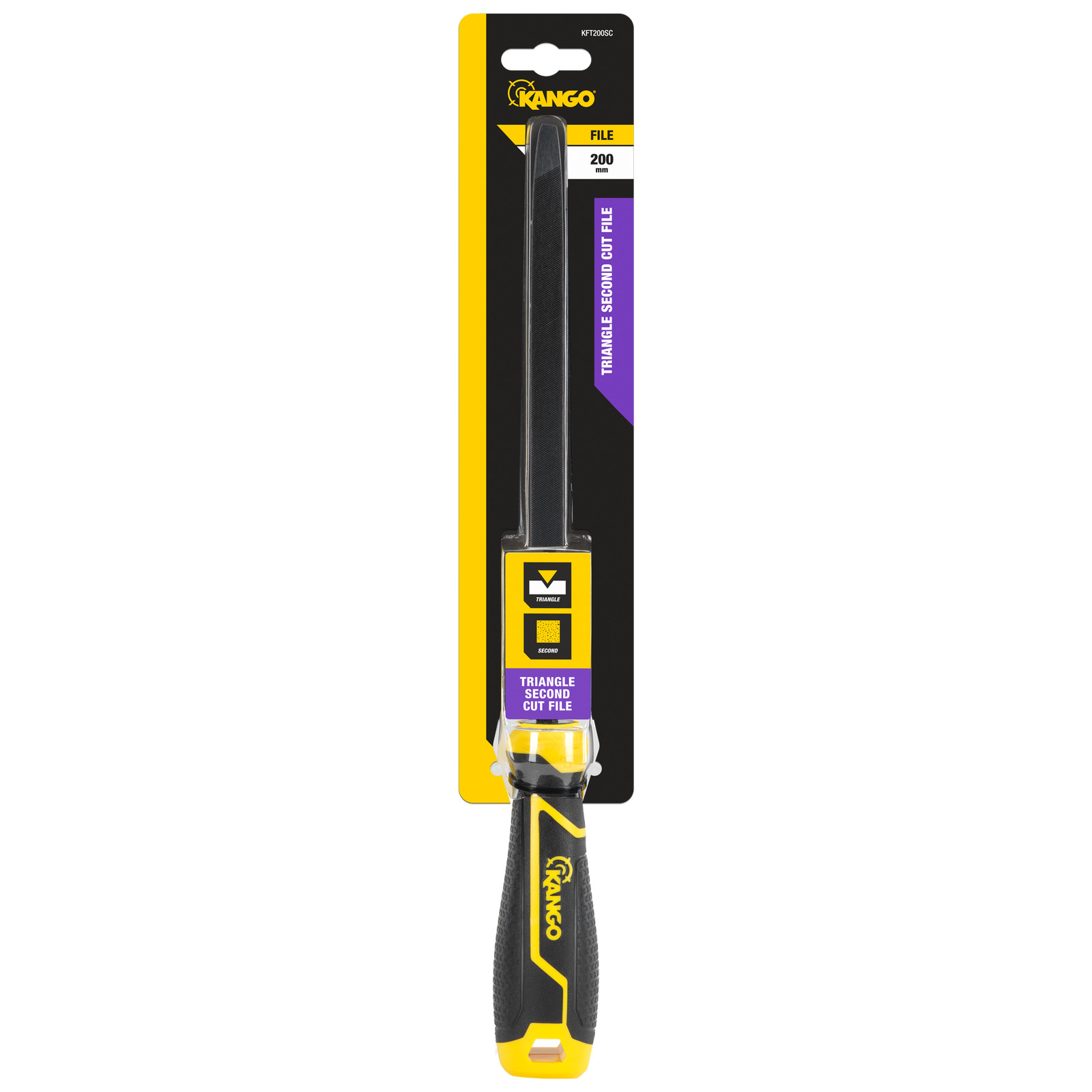 Kango 200mm Triangle Second Cut File Workshop Tool