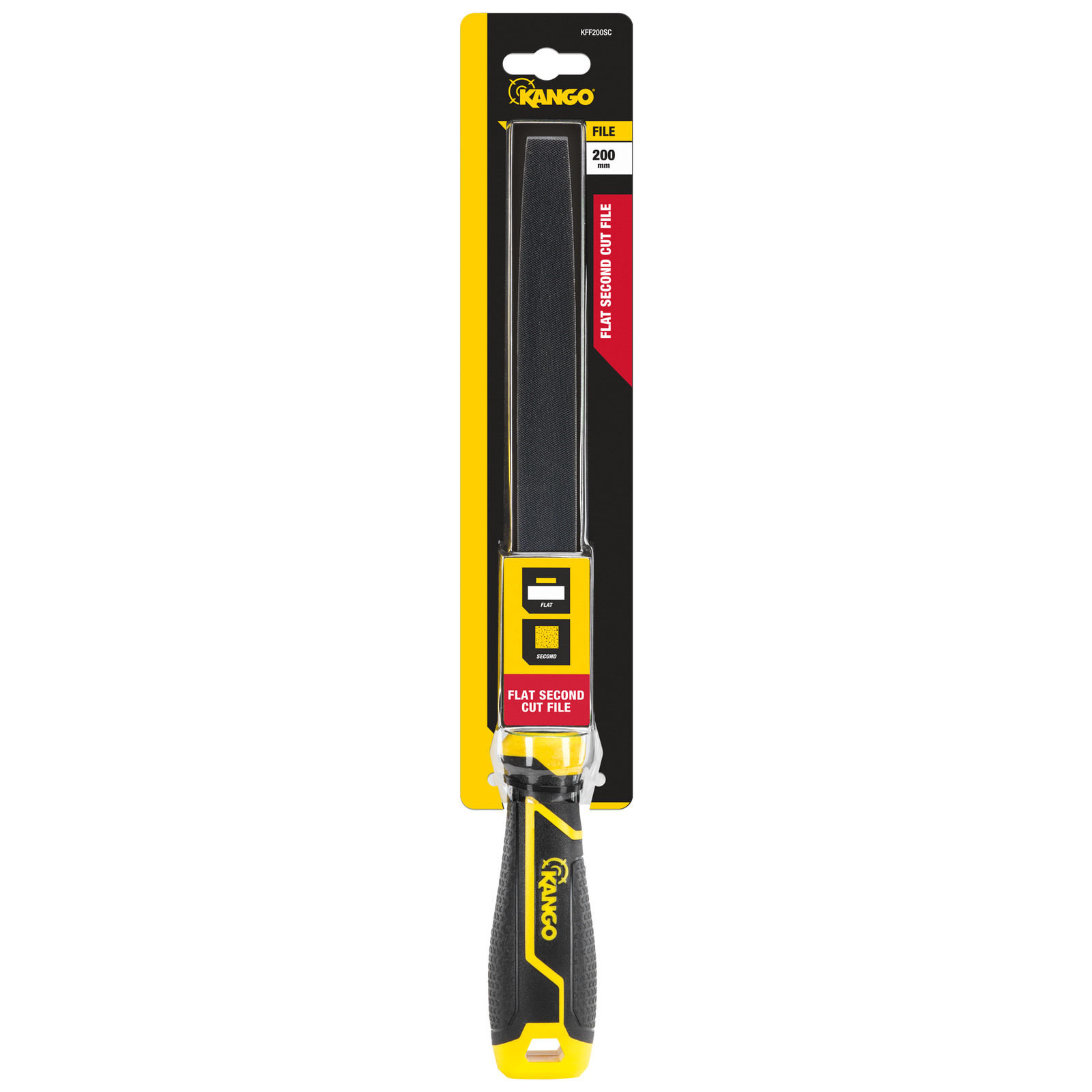 Kango 200mm Flat Second Cut File Workshop Tool