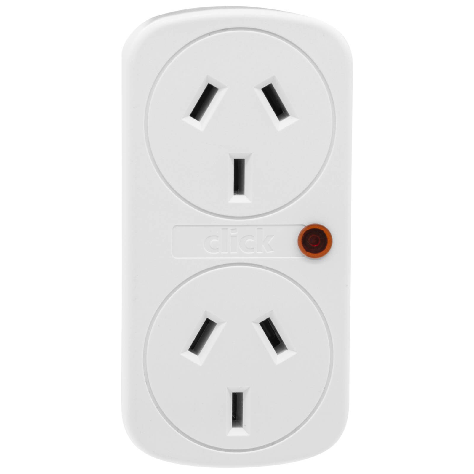 Click Vertical Double Adaptor Surge Protector 2 pcs Car Wiring Adapter