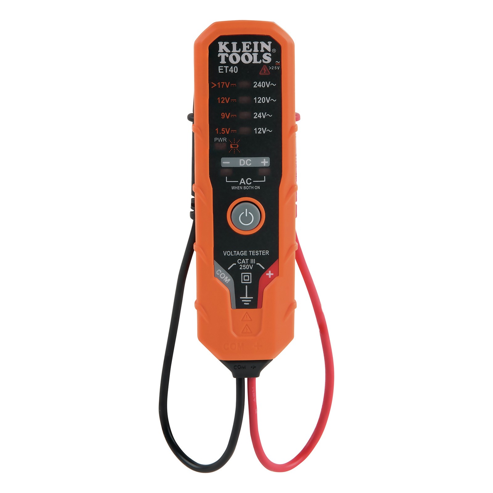 Klein Tools Electronic AC/DC Voltage Tester ET40 Workshop Tool