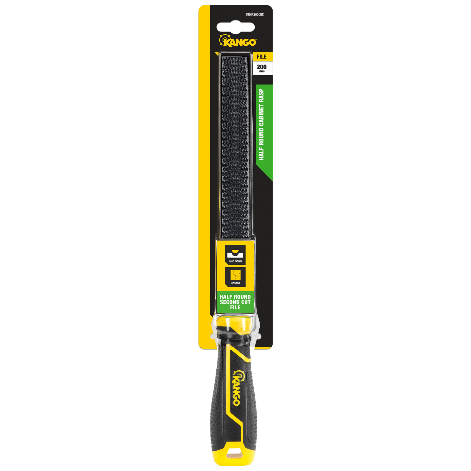 Kango 200mm Half Round Cabinet Bastard Cut Rasp Workshop Tool