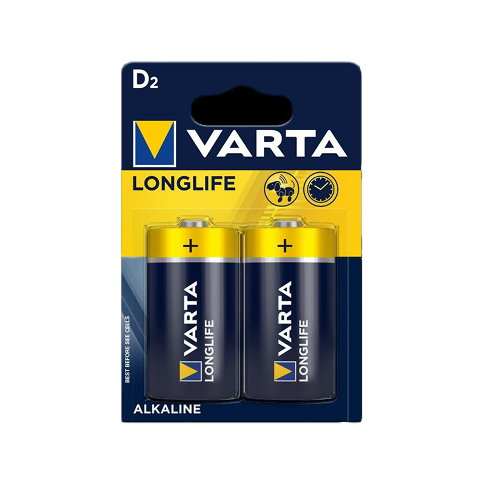 Varta D Long Life Alkaline Batteries - 2 pieces