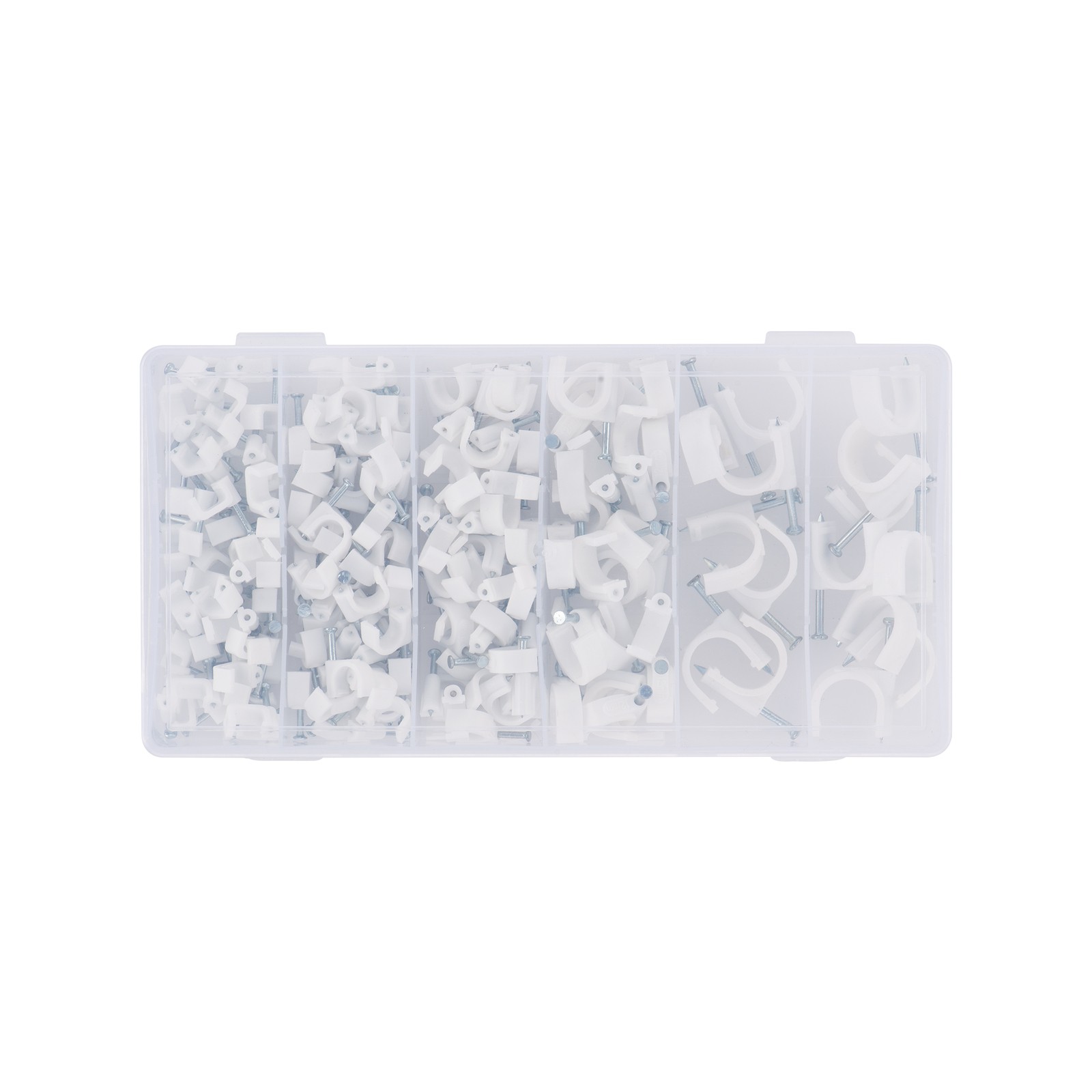 CLICK 180 Piece Cable Management Nail Clip Set Car Wiring Adapter