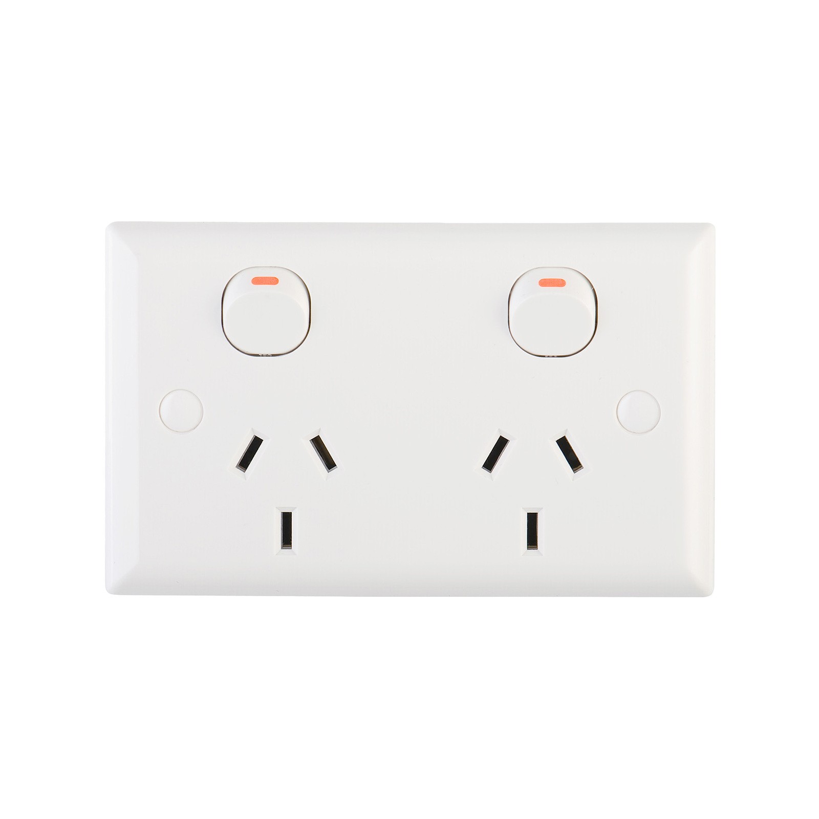 DETA Solid Plate Double Powerpoint 2 pcs