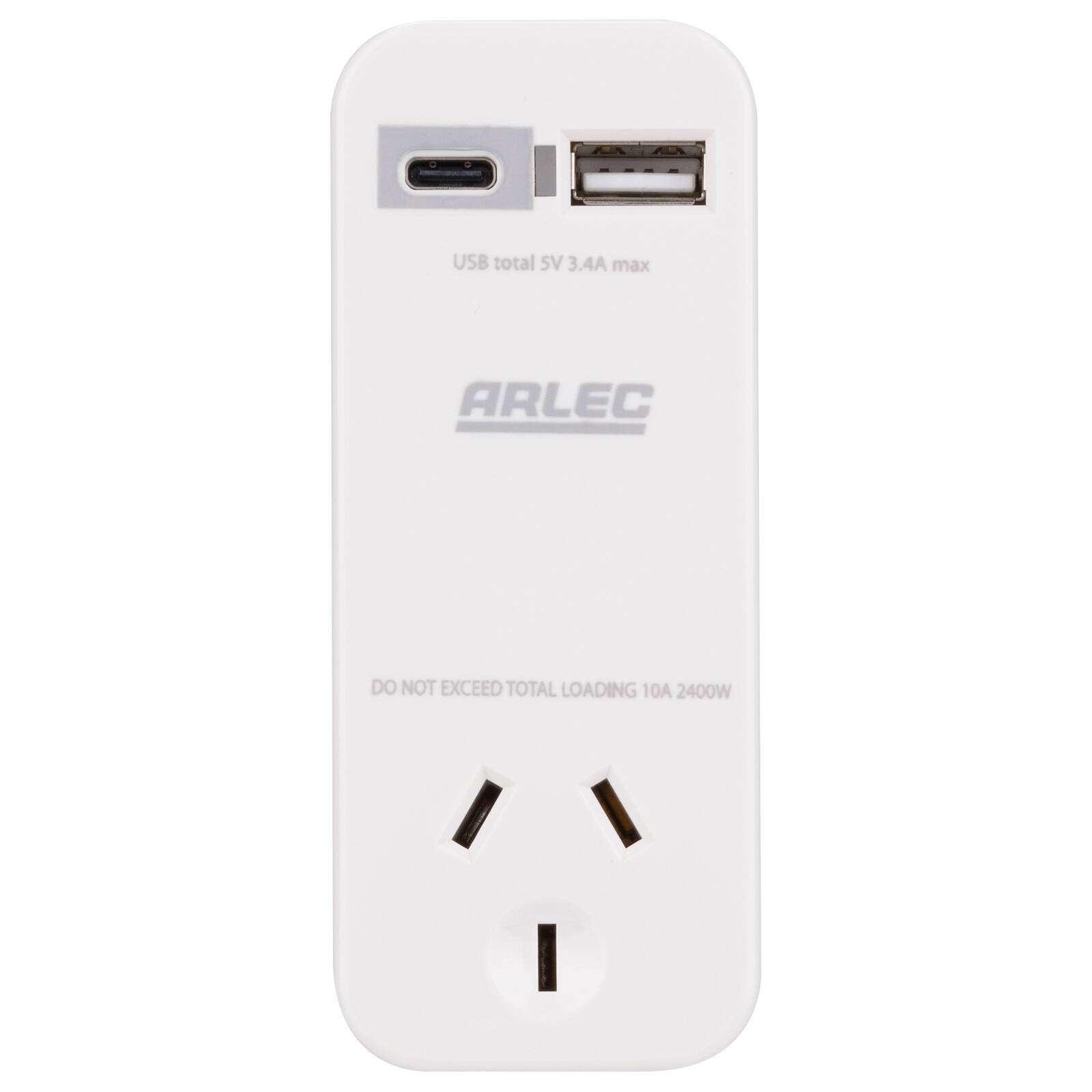 Arlec Compact Power Adapter With USB 3.4A Car Wiring Car Charger