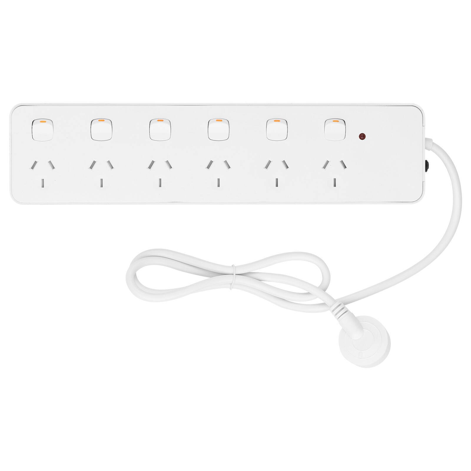 Click 6 Outlet Individually Switched Surge Powerboard with Child Safety Shutters
