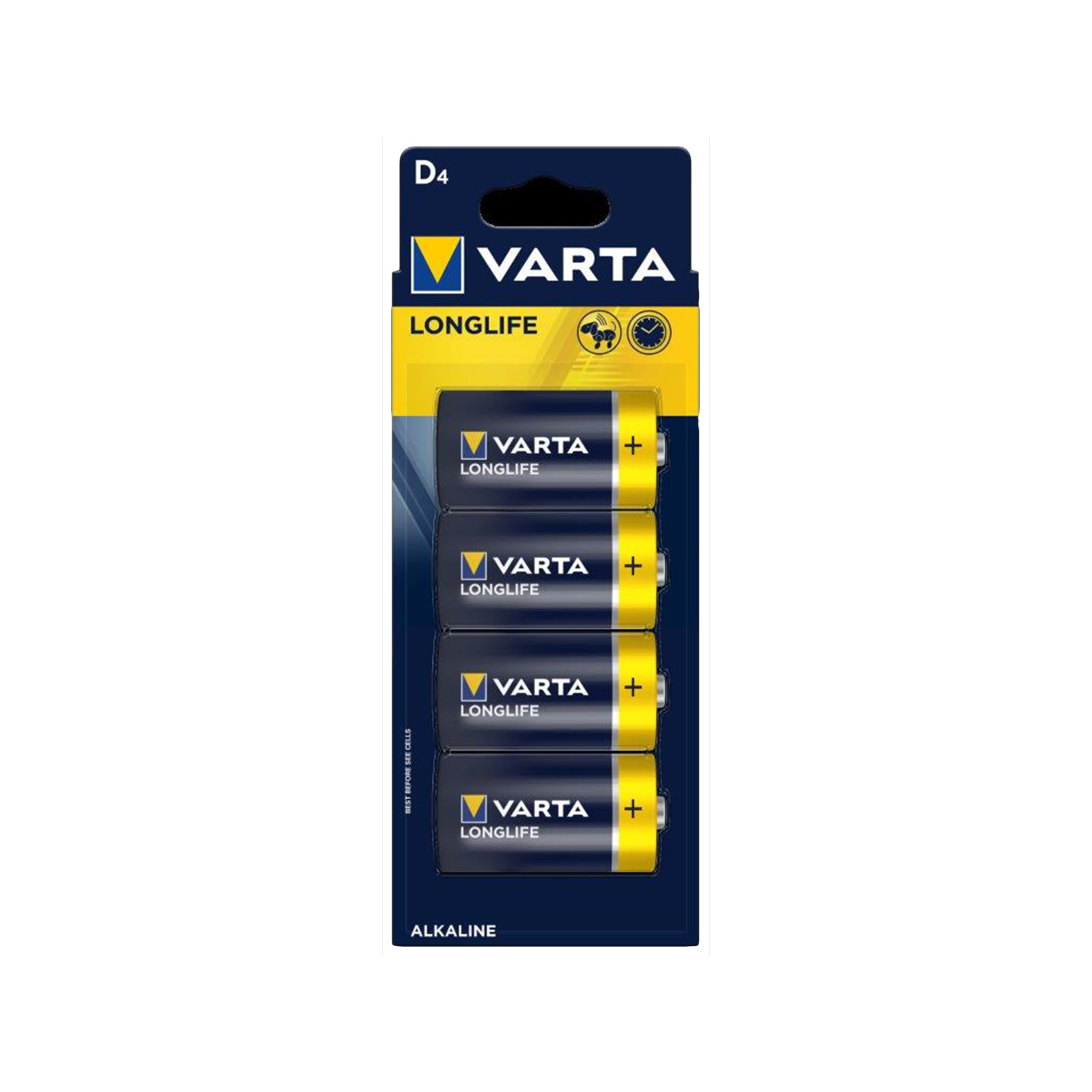 Varta D Alkaline Batteries - 4 pieces