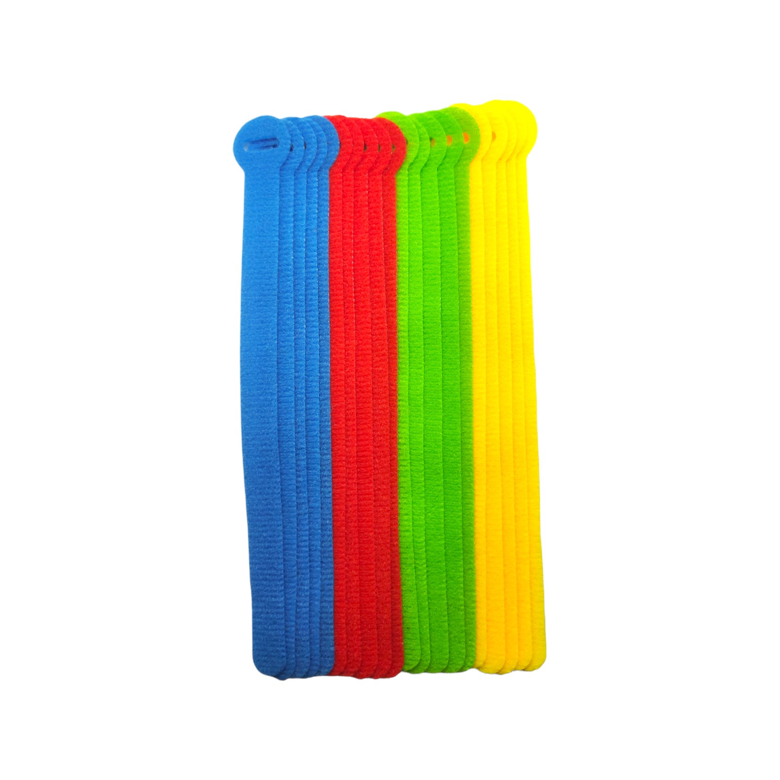 CordTech 200mm Reusable Hook And Loop Ties - 20 pieces