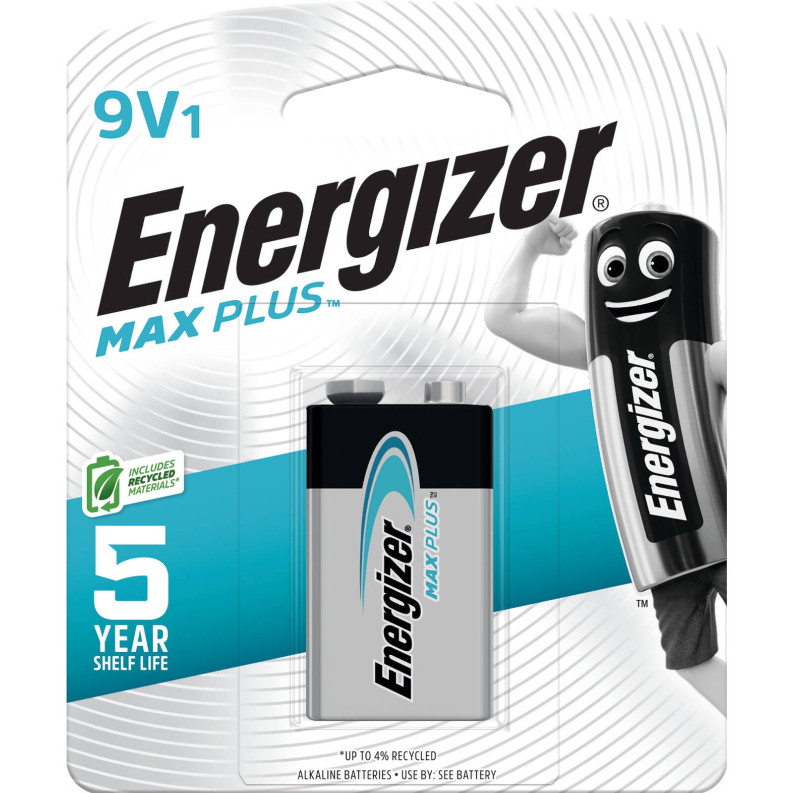 Energizer Max Plus 9V Battery - 1 piece