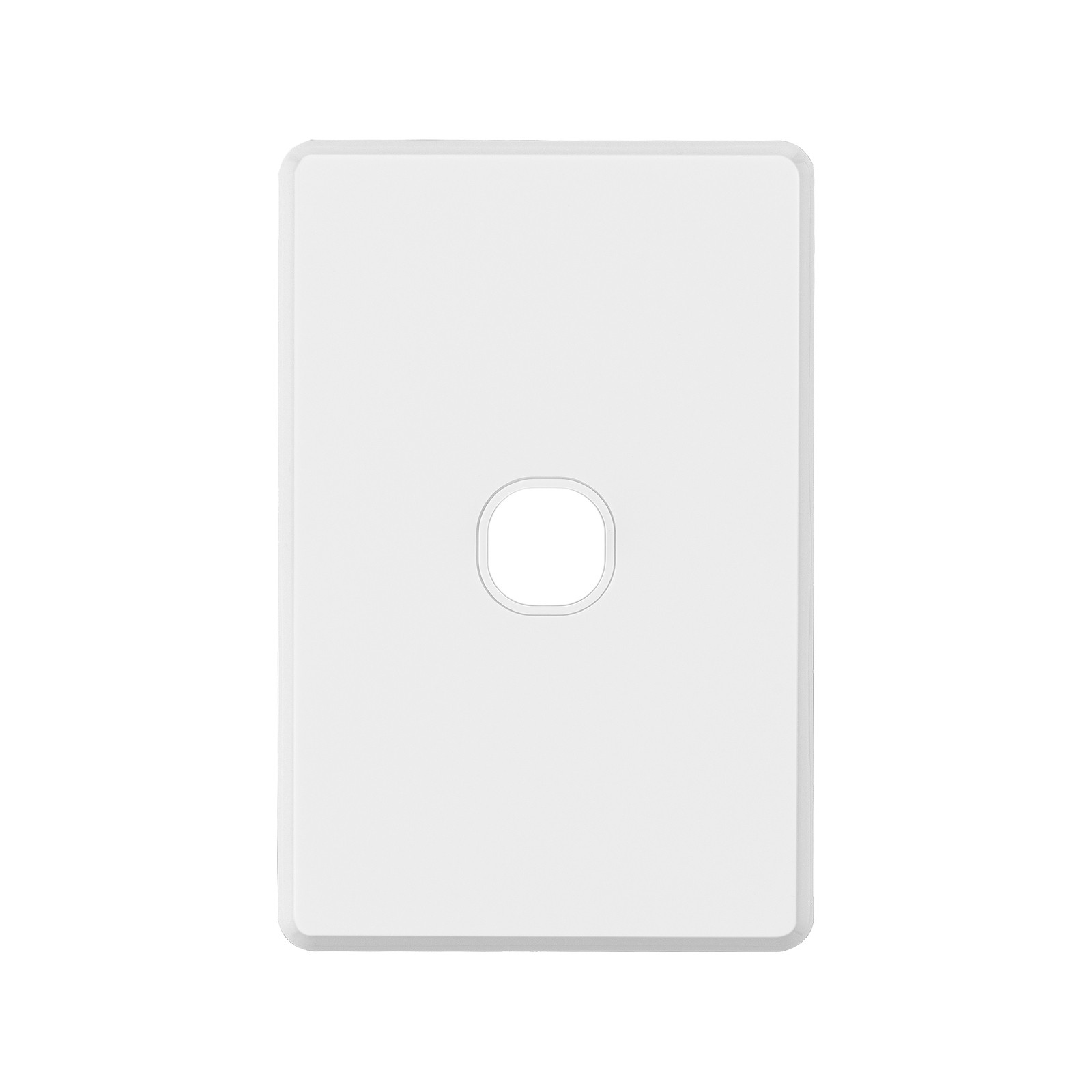 Deta White S-Line Series 1 Aperture Wall Plate
