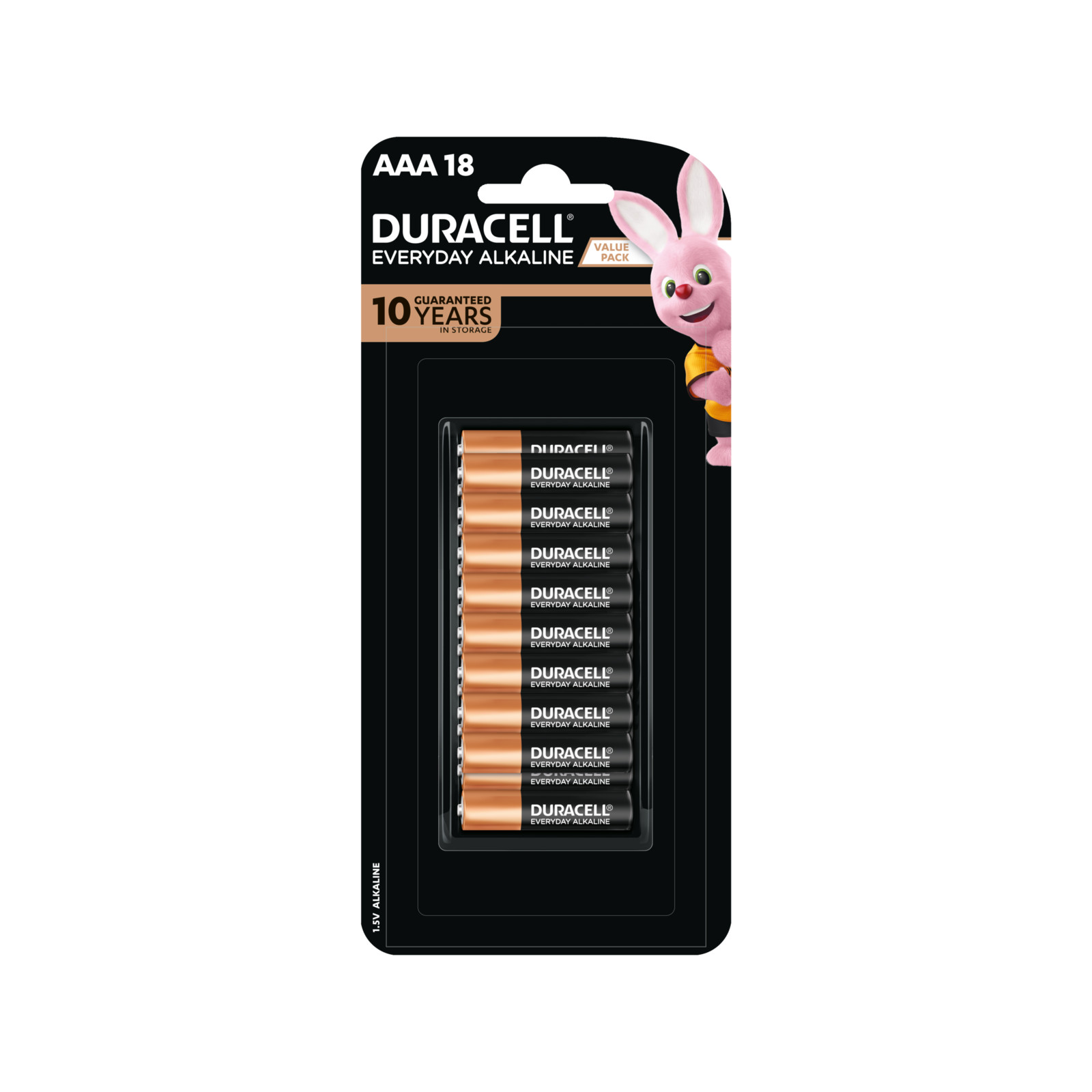 Duracell Everyday Alkaline AAA Batteries - 18 pieces