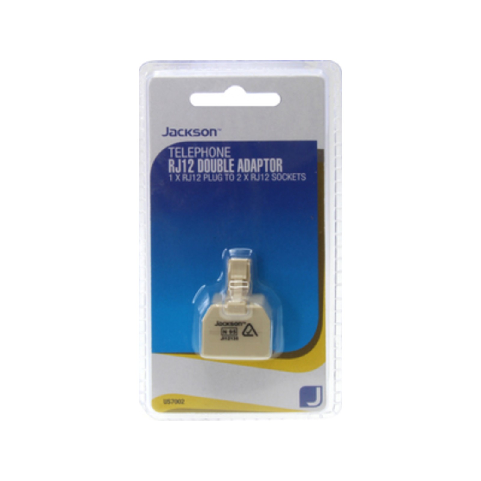 Jackson RJ12 Double Adaptor 6P4C Car Wiring Adapter
