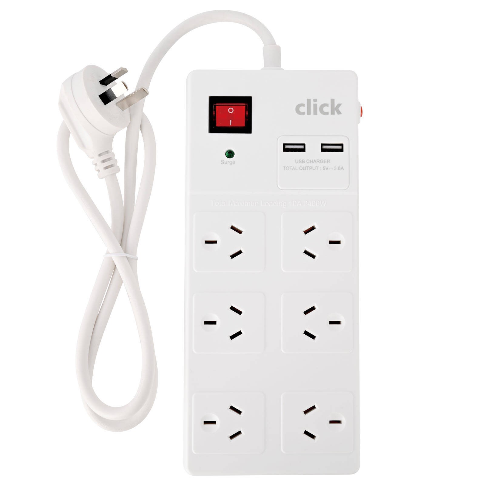 Click 6 Outlet Power board