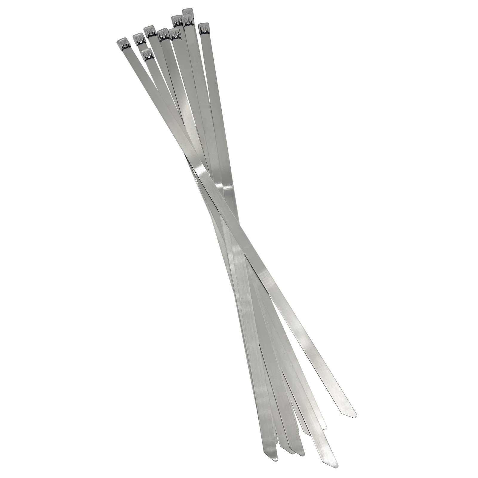 Stainless Steel Cable Ties 520mm X 7.9MM DOUBLE BALL 316SS 10Pk. Car Wiring
