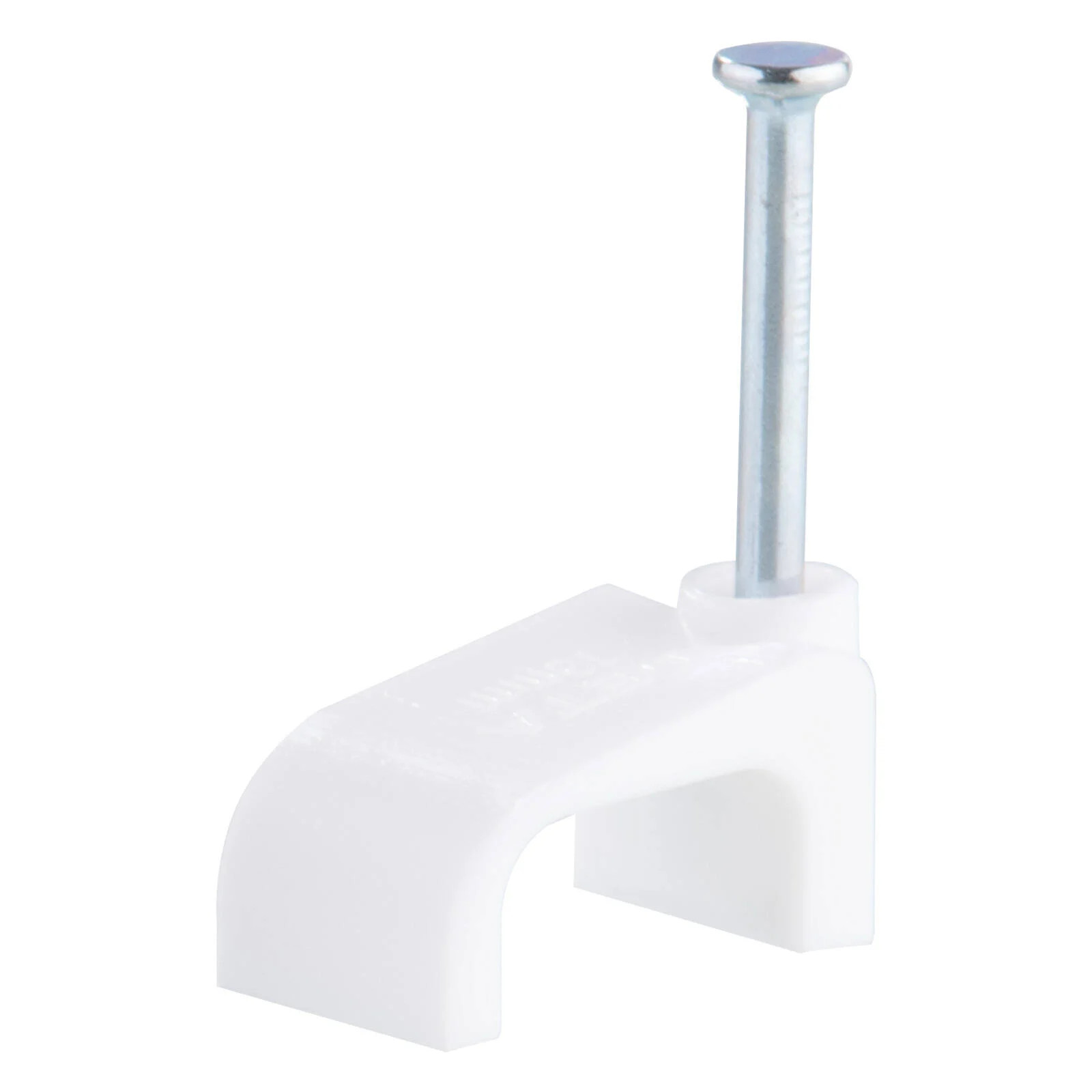DETA 13mm White Flat Cable Clips - 100 pieces Car Wiring Adapter