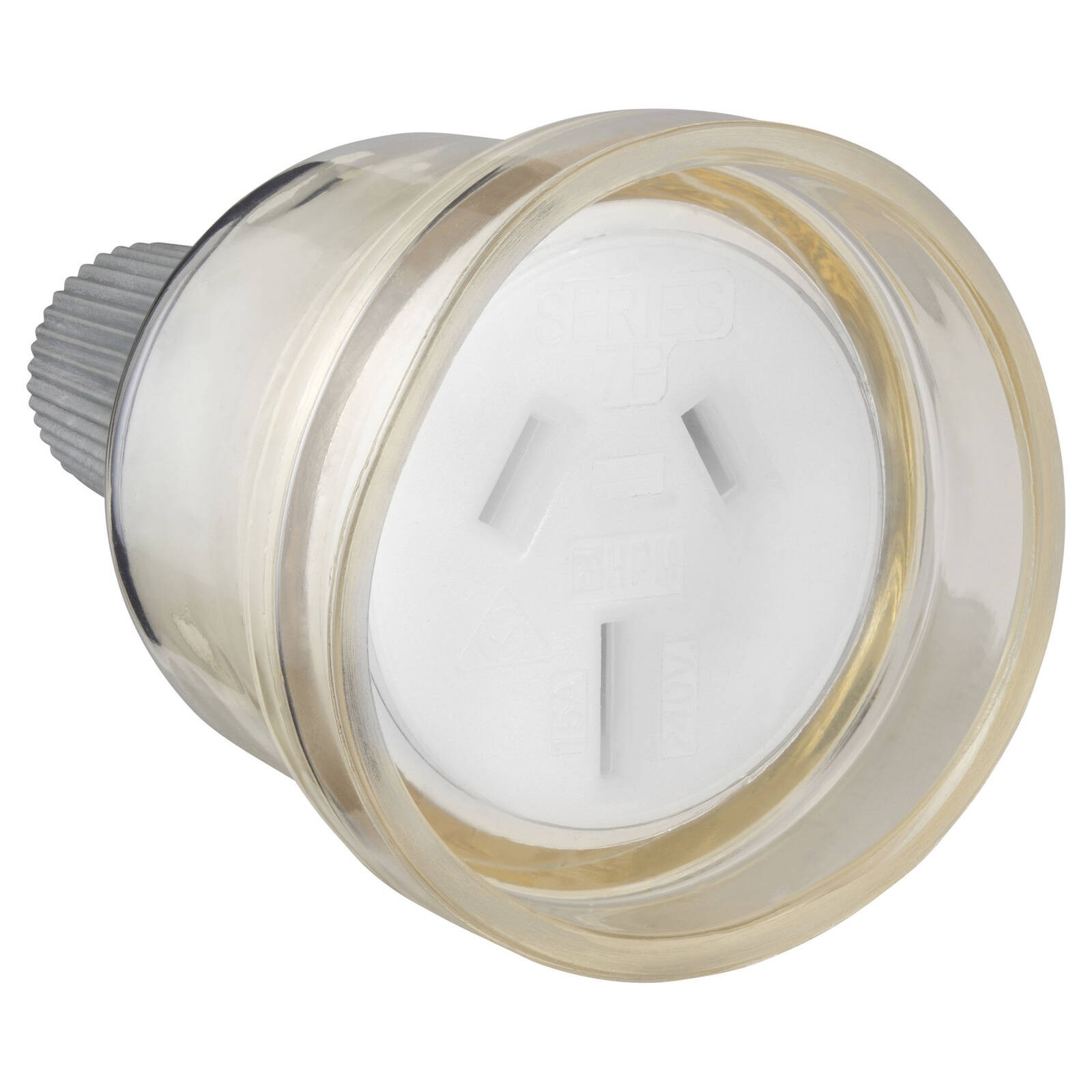 HPM 15A Clear Extension Cord Socket Workshop Tool