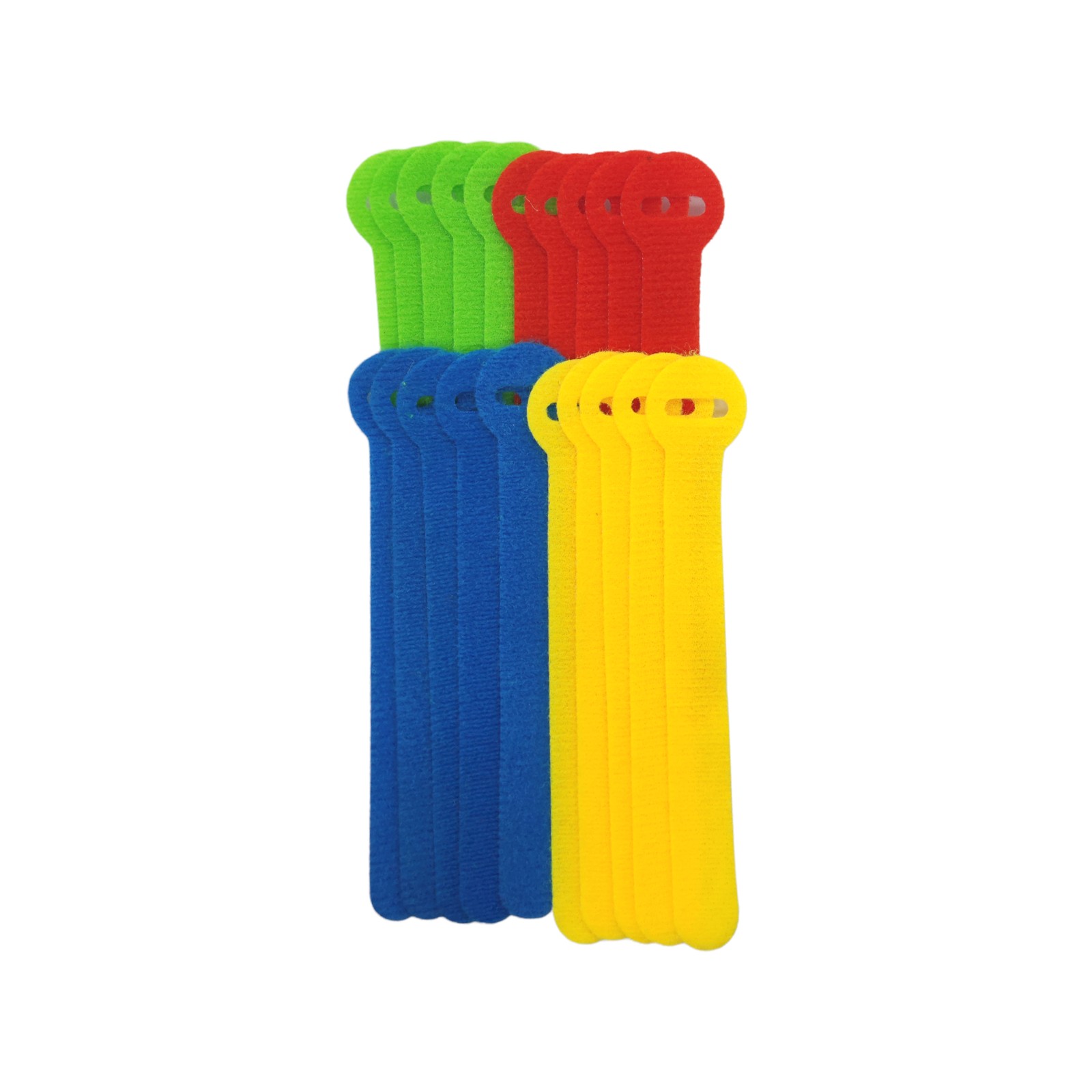 CordTech 120mm Reusable Hook And Loop Ties - 20 pieces