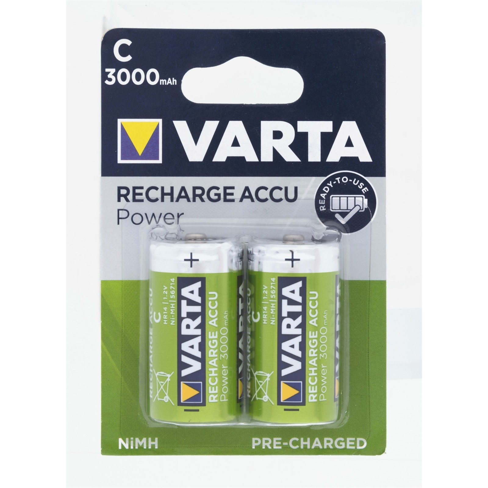 Varta C Rechargeable Batteries - 2 pieces