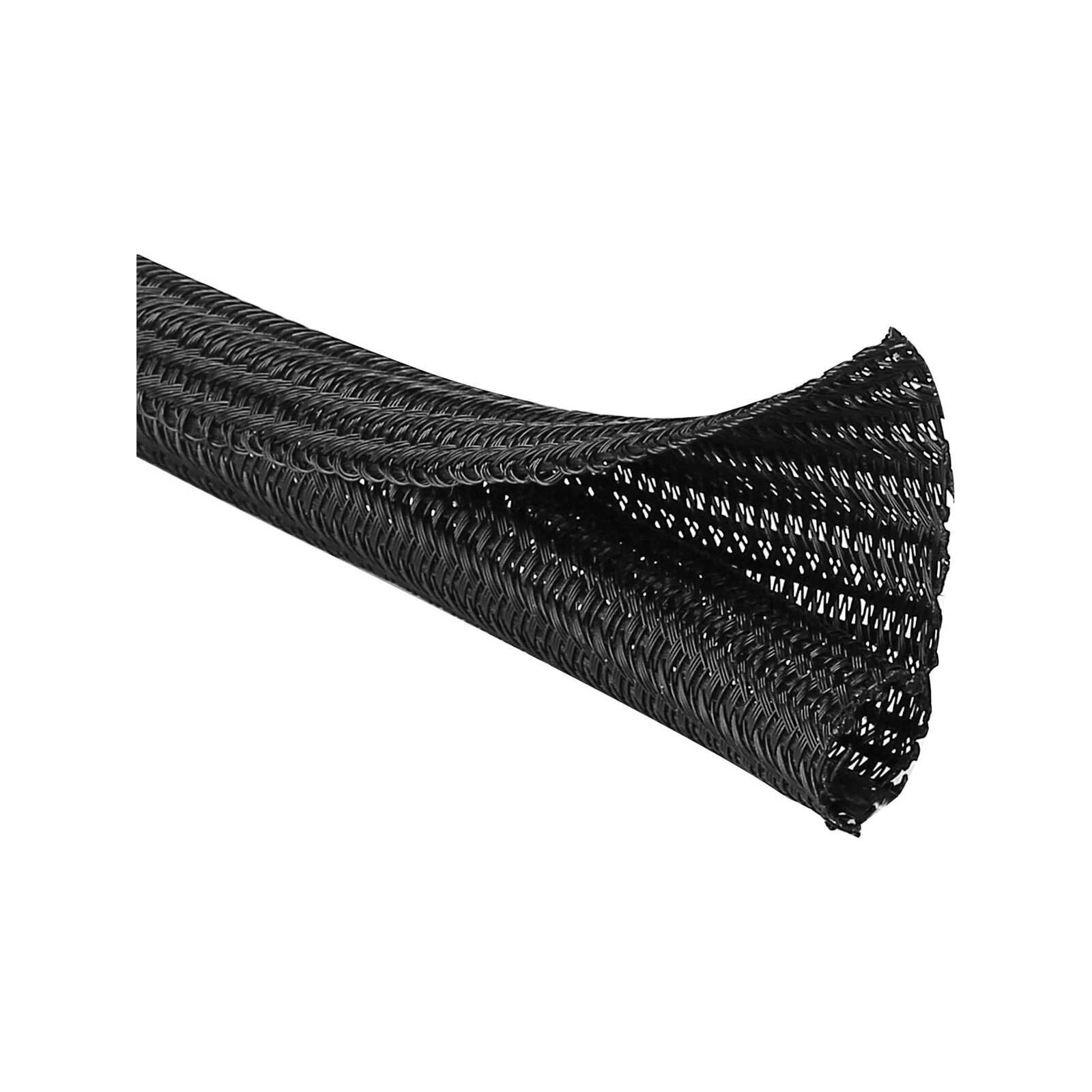 Click 6mm x 2m Braided Wrap Cable Management Sleeve Car Wiring Adapter